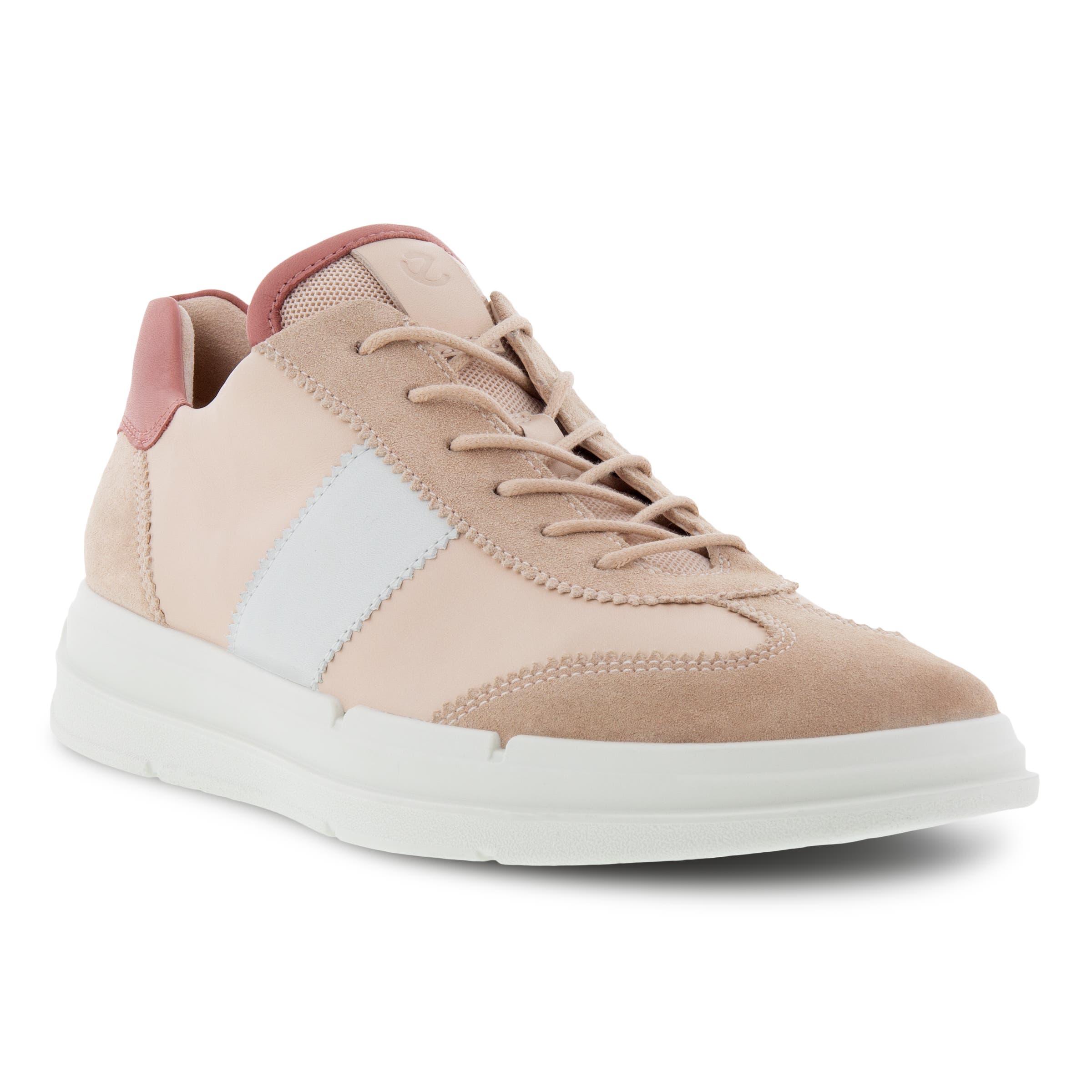 Women's ECCO® Soft X Leather Sneaker - Pink - Main