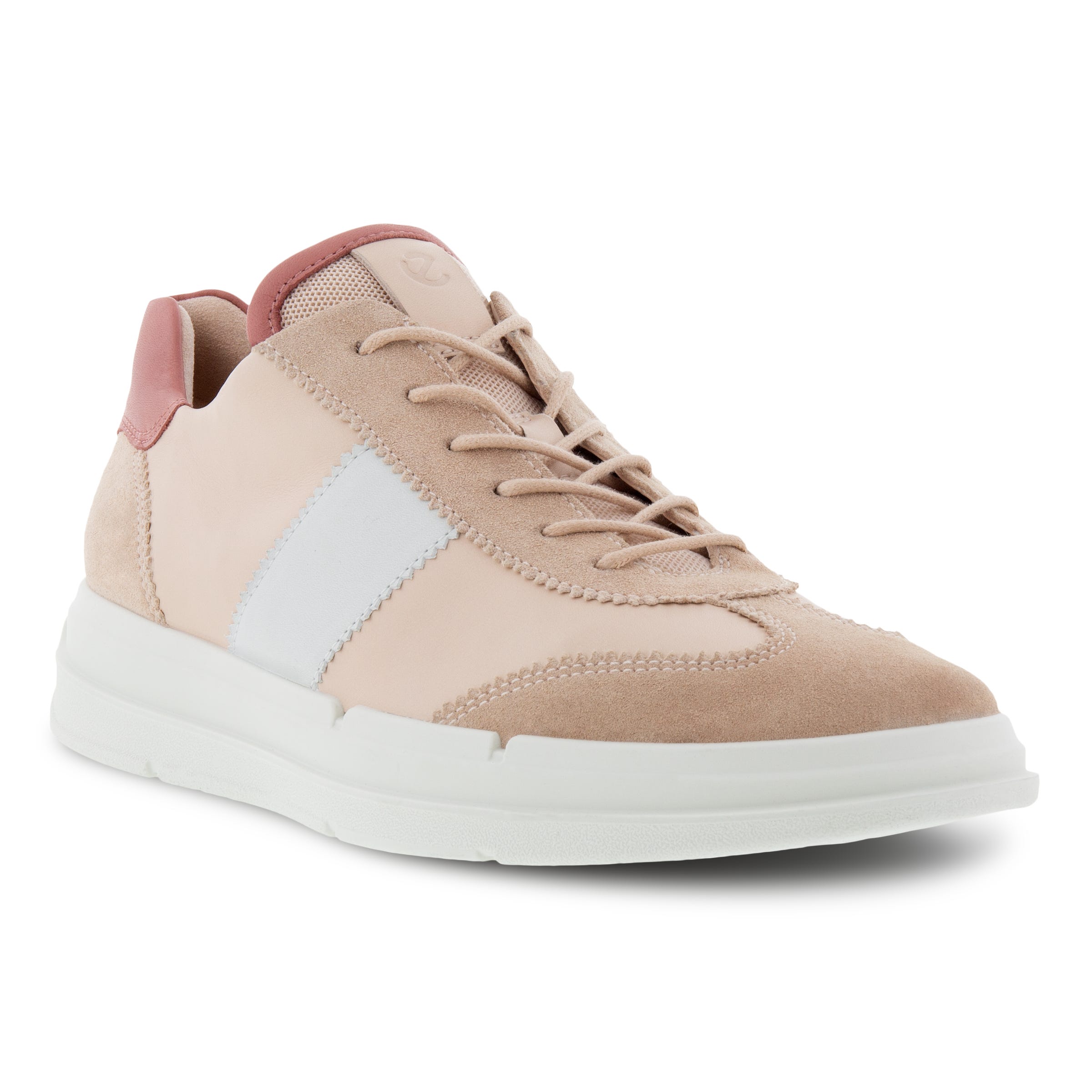 Women's ECCO® Soft X Leather Sneaker - Pink - Main