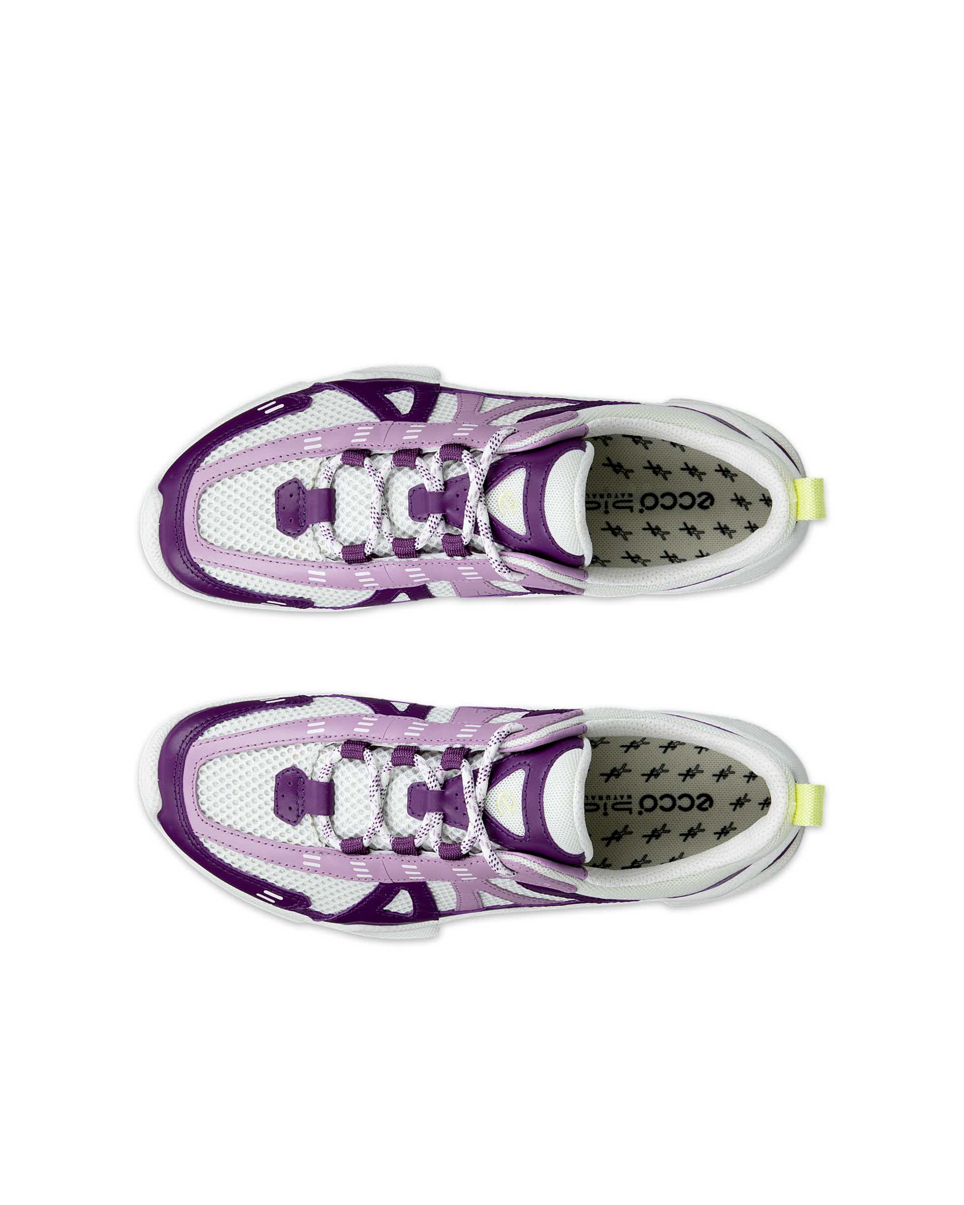 ECCO® BIOM C-Trail baskets de plein air en cuir pour femme - Violet - Top left pair