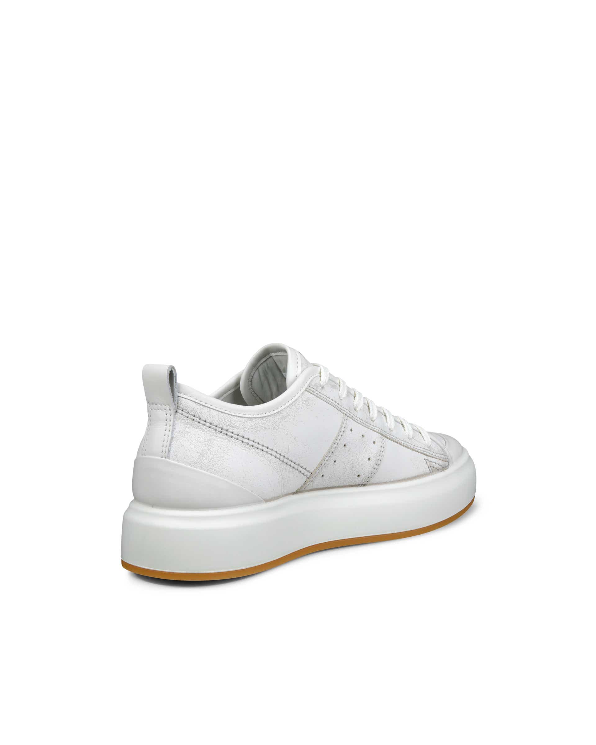 ECCO® Street Ace Dames leren sneaker - Grijs - Back