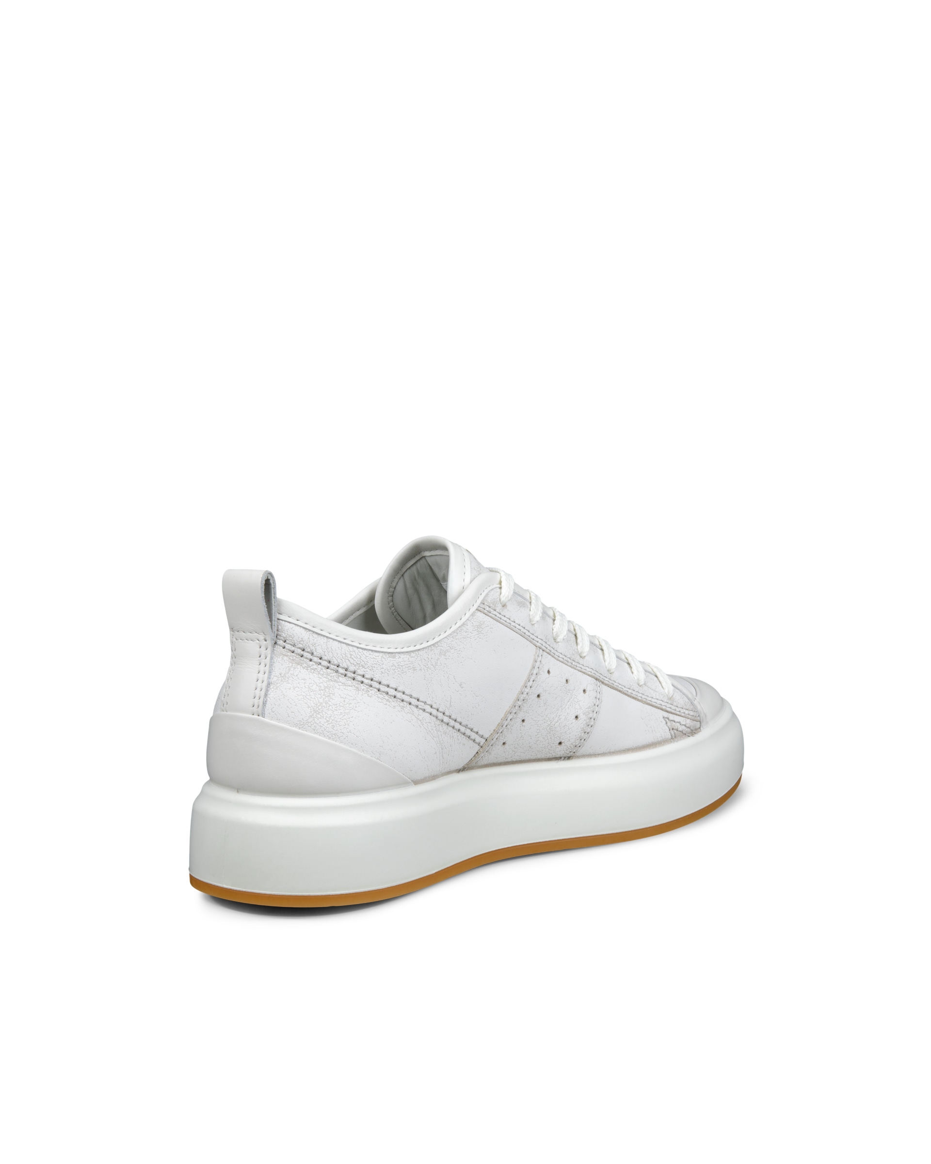 ECCO® Street Ace Dames leren sneaker - Grijs - Back