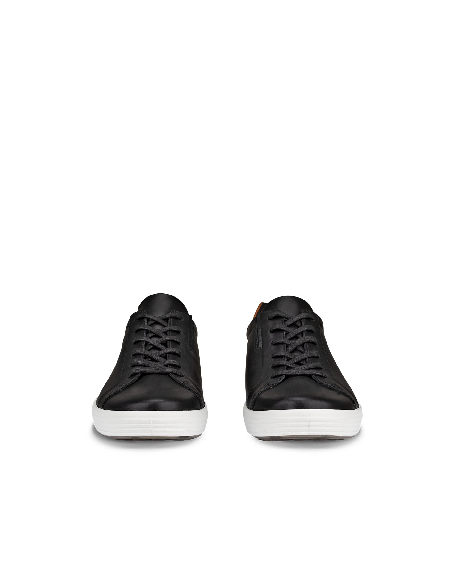 ECCO® Soft 7 Herren Ledersneaker - Schwarz - Front pair