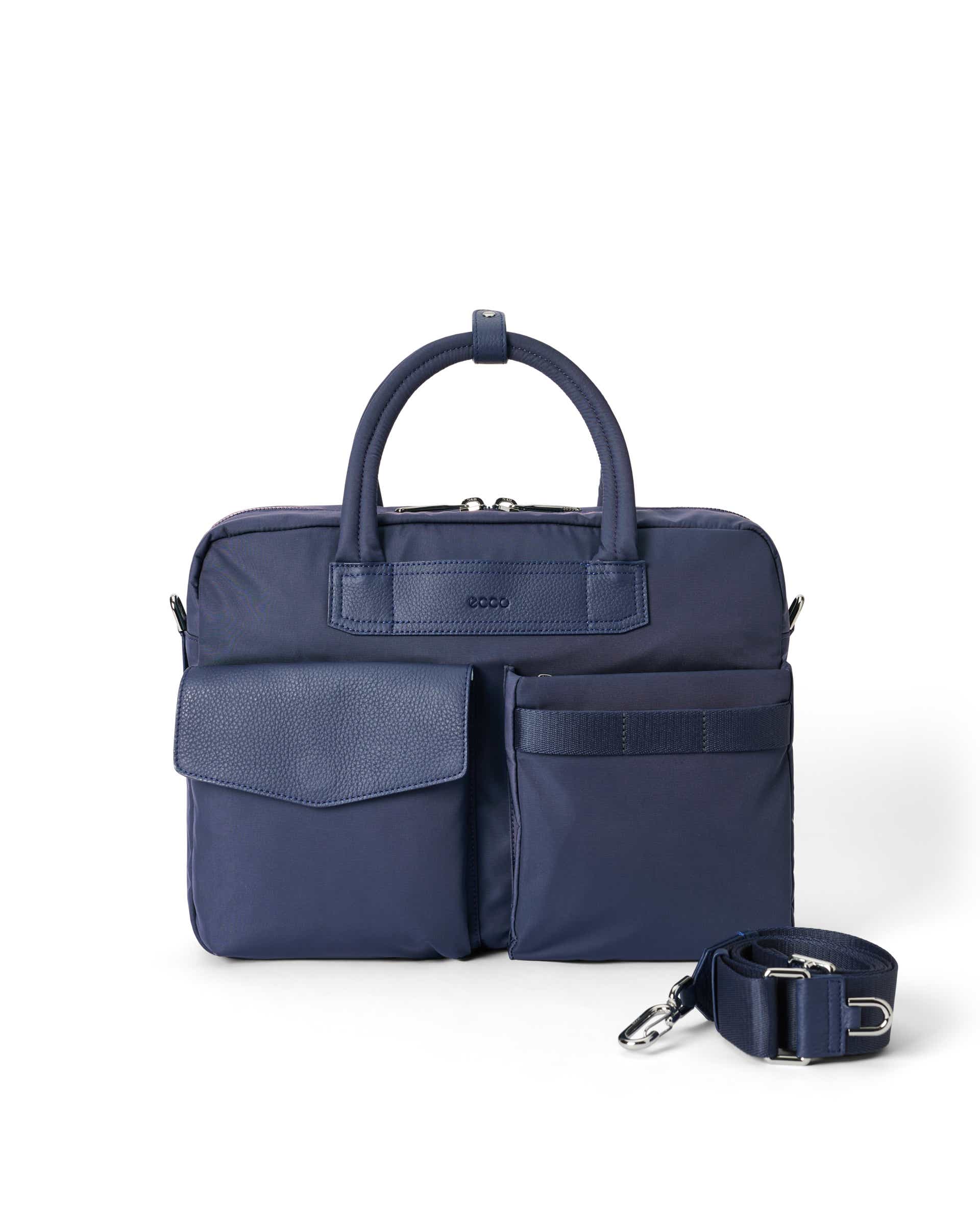 ECCO® Voyager - Leather Travel 12hr Folio Bag | Blue ECCO® Voyager - Leather Travel 12hr Folio Bag | Blue