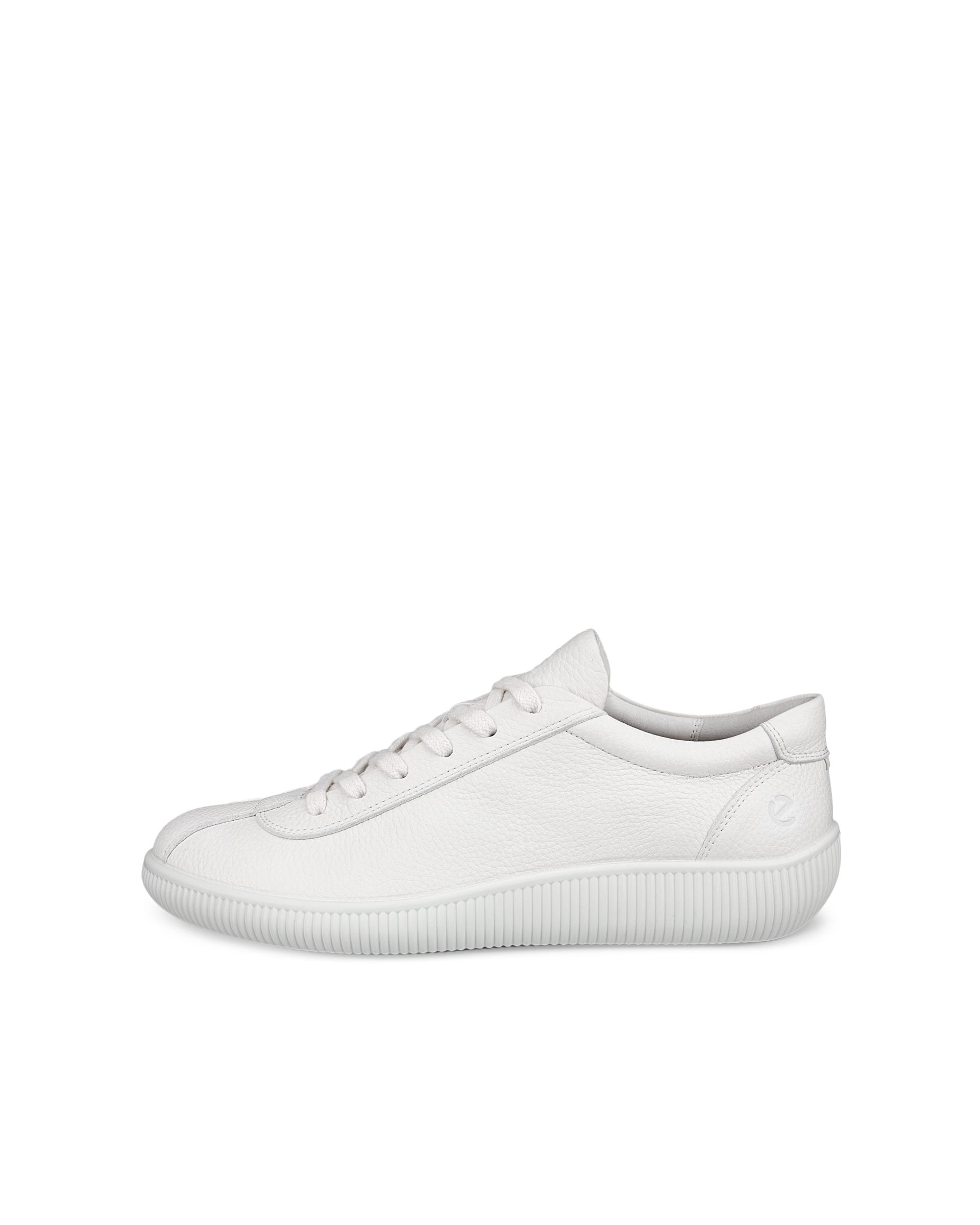 Pánske kožené tenisky ECCO® Soft Zero - Biela - Outside