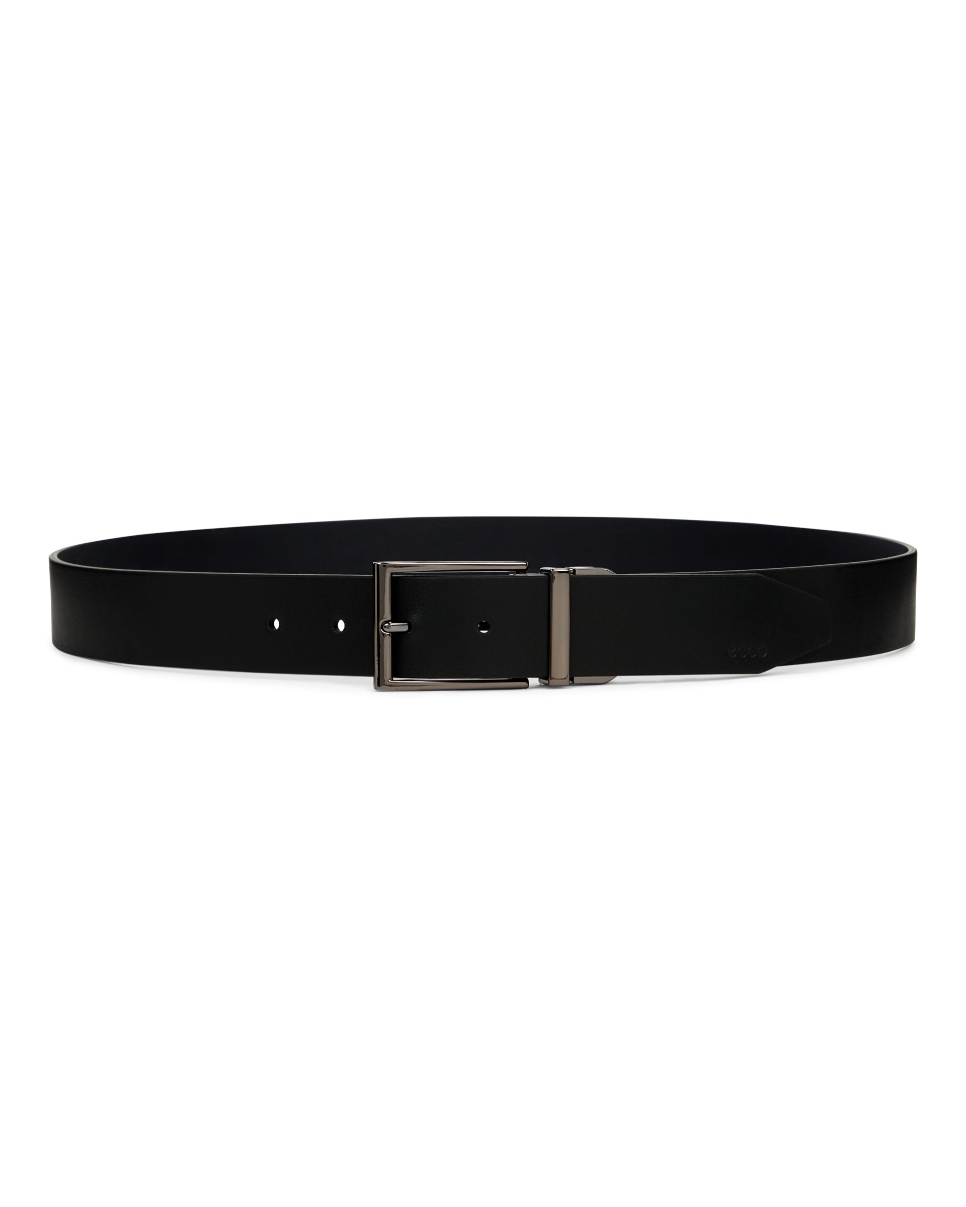 Men's ECCO® Italian Reversable Belt - Black - Back