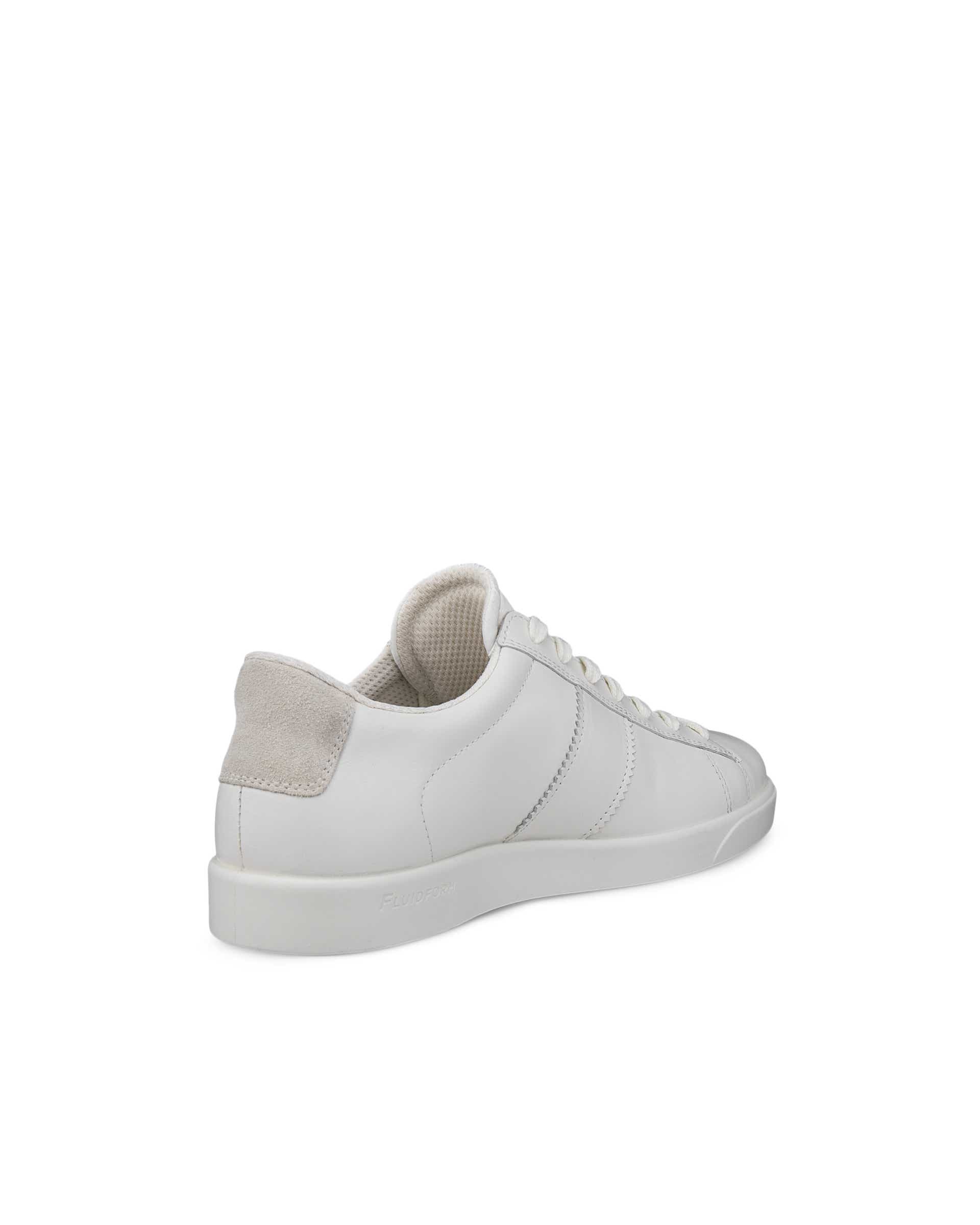 Women's ECCO® Street Lite Leather Sneaker - White - Back