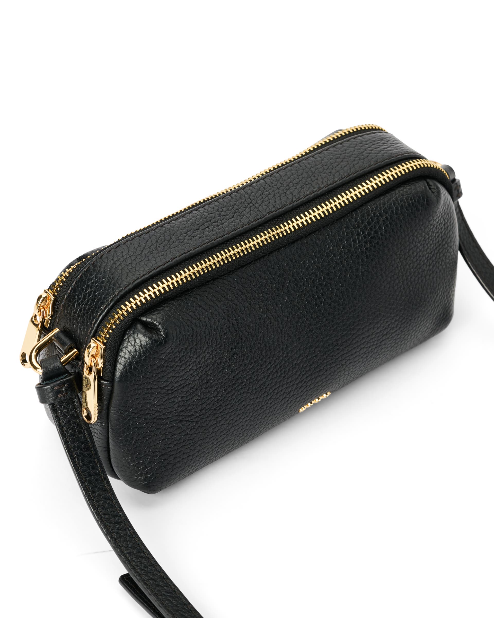 ECCO® Leather Curve Camera Bag - Black - Detail-2