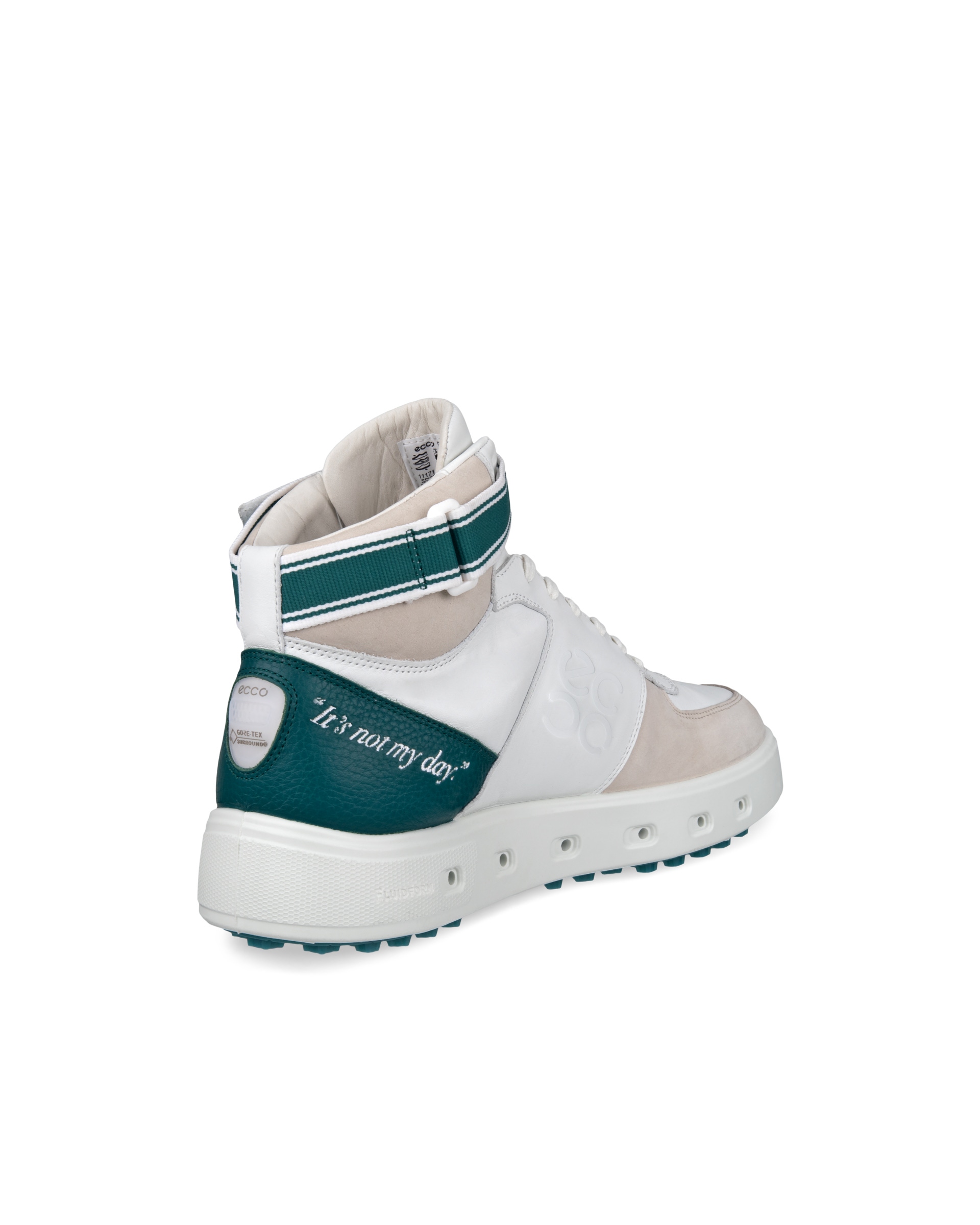 Pánská kožená Gore-Tex golfová obuv ECCO® Golf Street 720 - Vícebarevná - Back