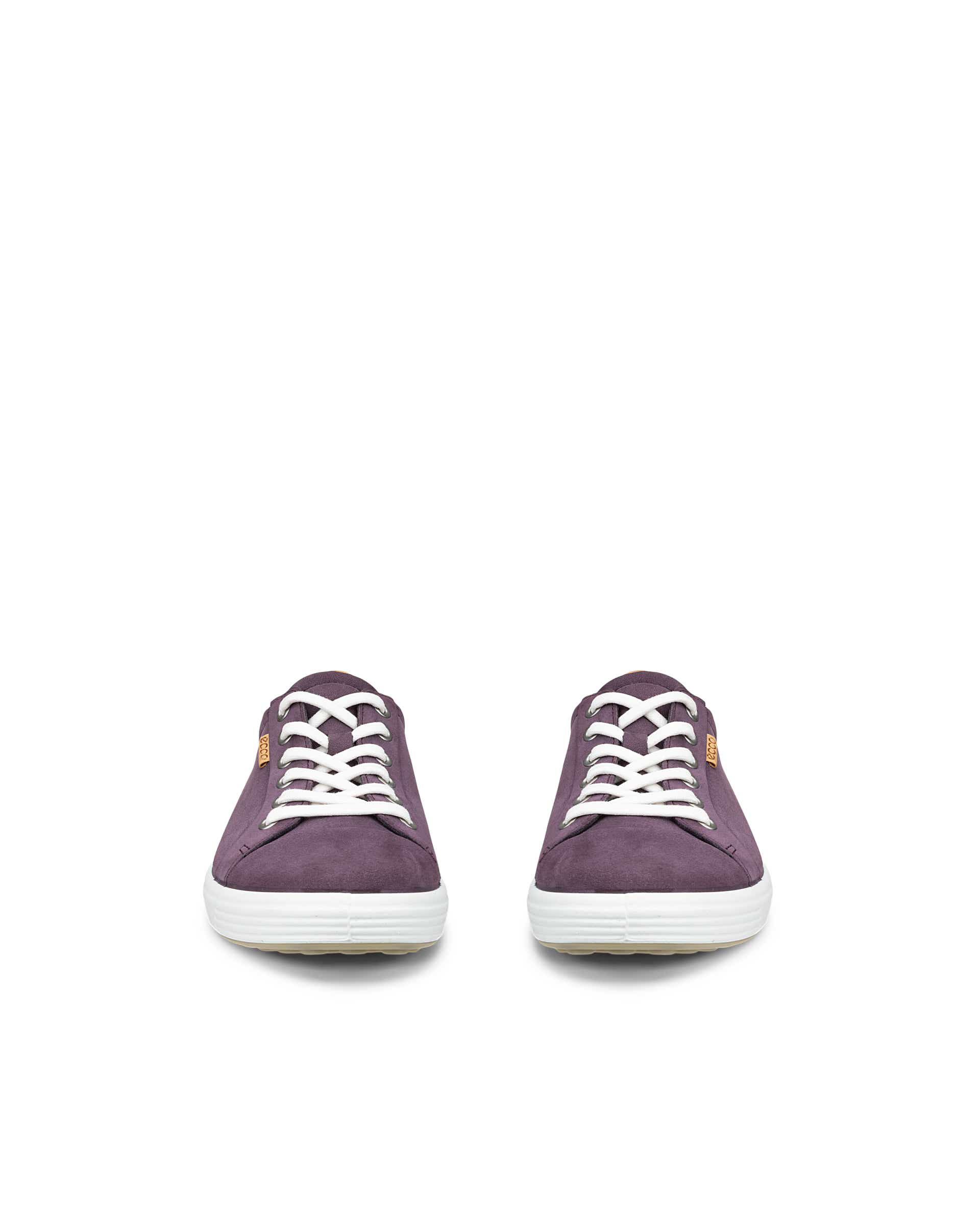 ECCO® SOFT 7 Damen Sneaker aus Nubukleder - Lila - Front pair