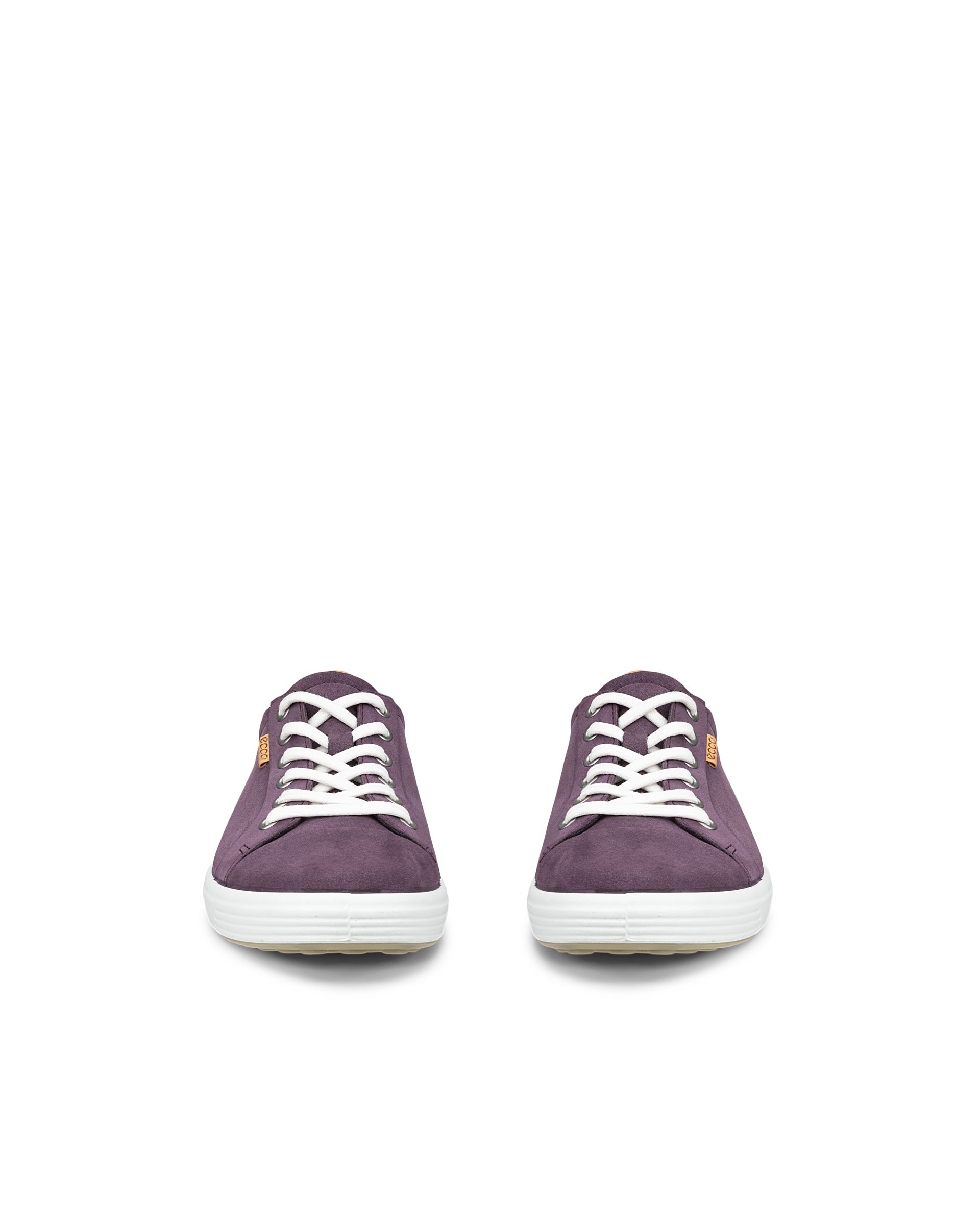 ECCO® SOFT 7 Damen Sneaker aus Nubukleder - Lila - Front pair