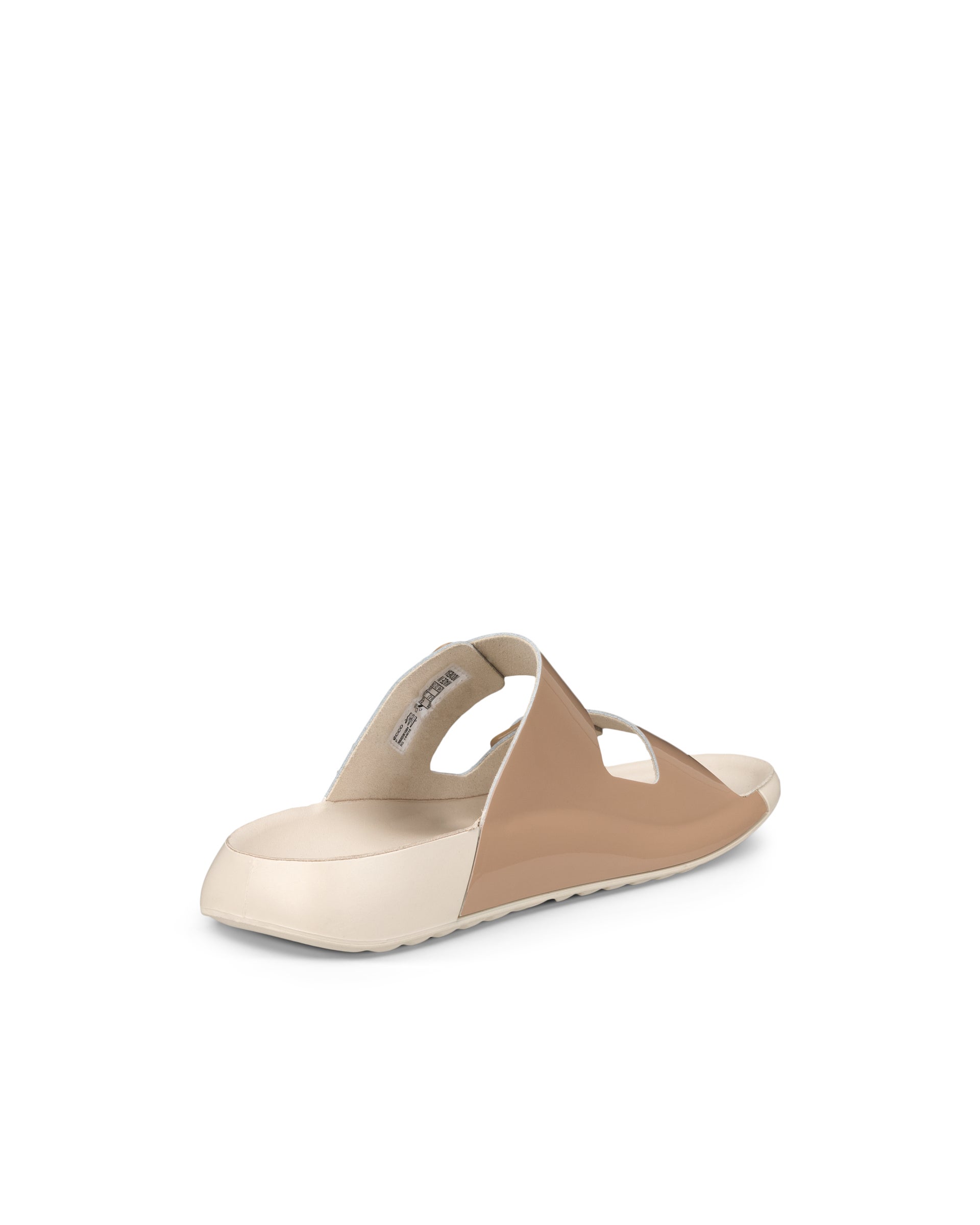 ECCO Cozmo Sandal ウィメンズ レザー2ストラップサンダル - ベージュ - Back