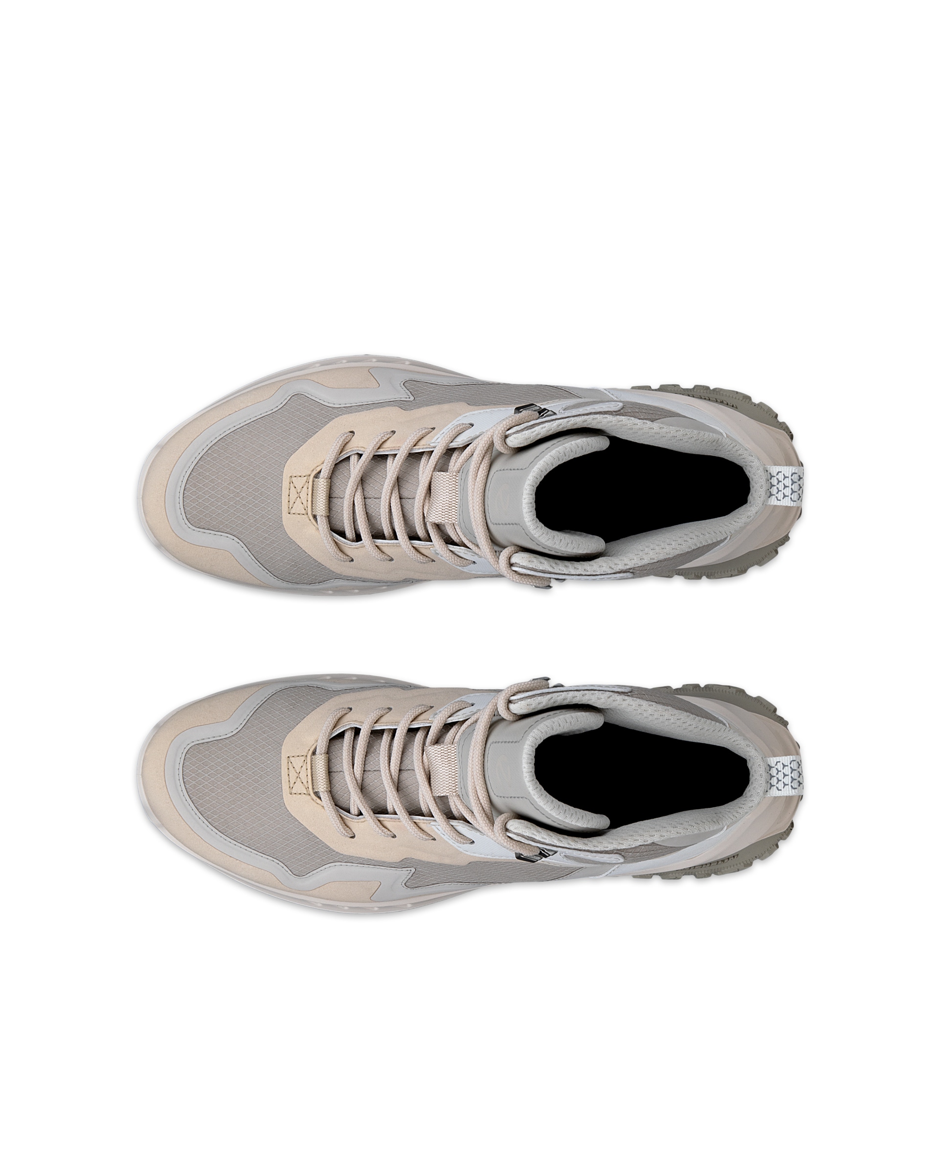 Dámská šněrovací kotníčková obuv ECCO® ULT-TRN - Béžová - Top left pair