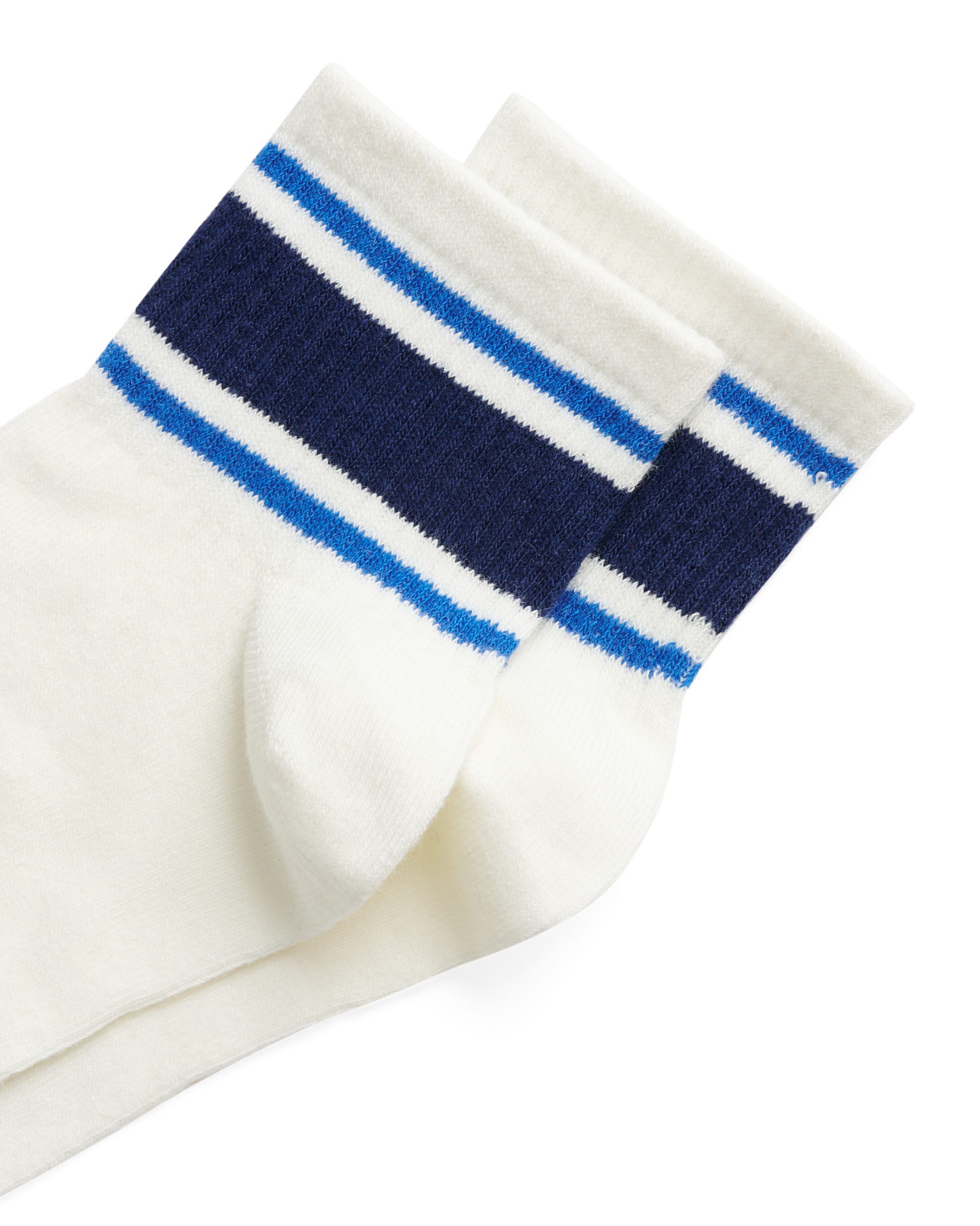 Unisex ECCO® Retro Low-Cut Socks (2-Pack) - White - Detail-2