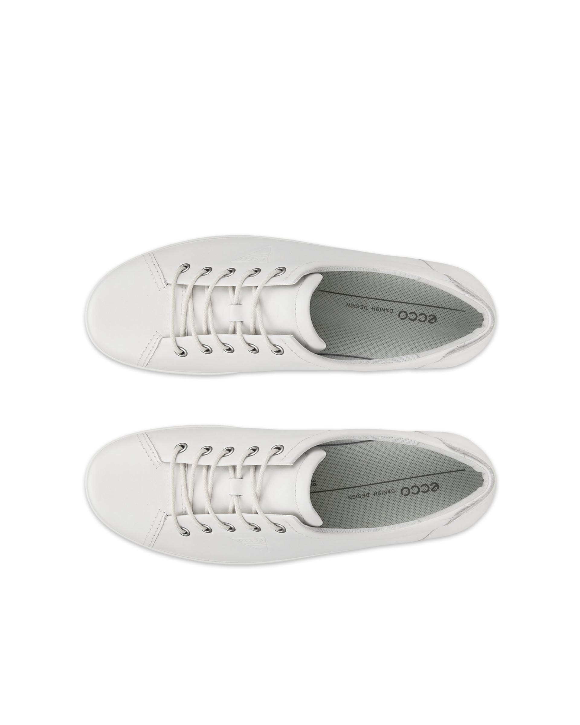 ECCO® Soft 2.0 Damen Ledersneaker - Weiß - Top left pair