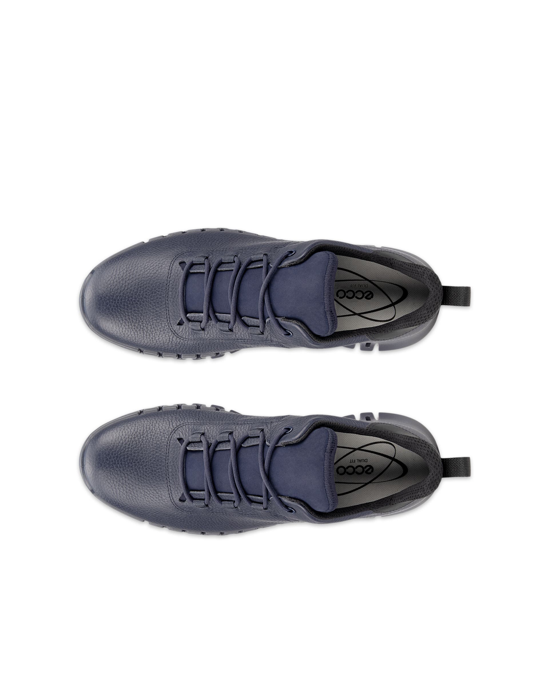 ECCO Gruuv MEN メンズ レザーGore-Texスニーカー - ブルー - Top left pair