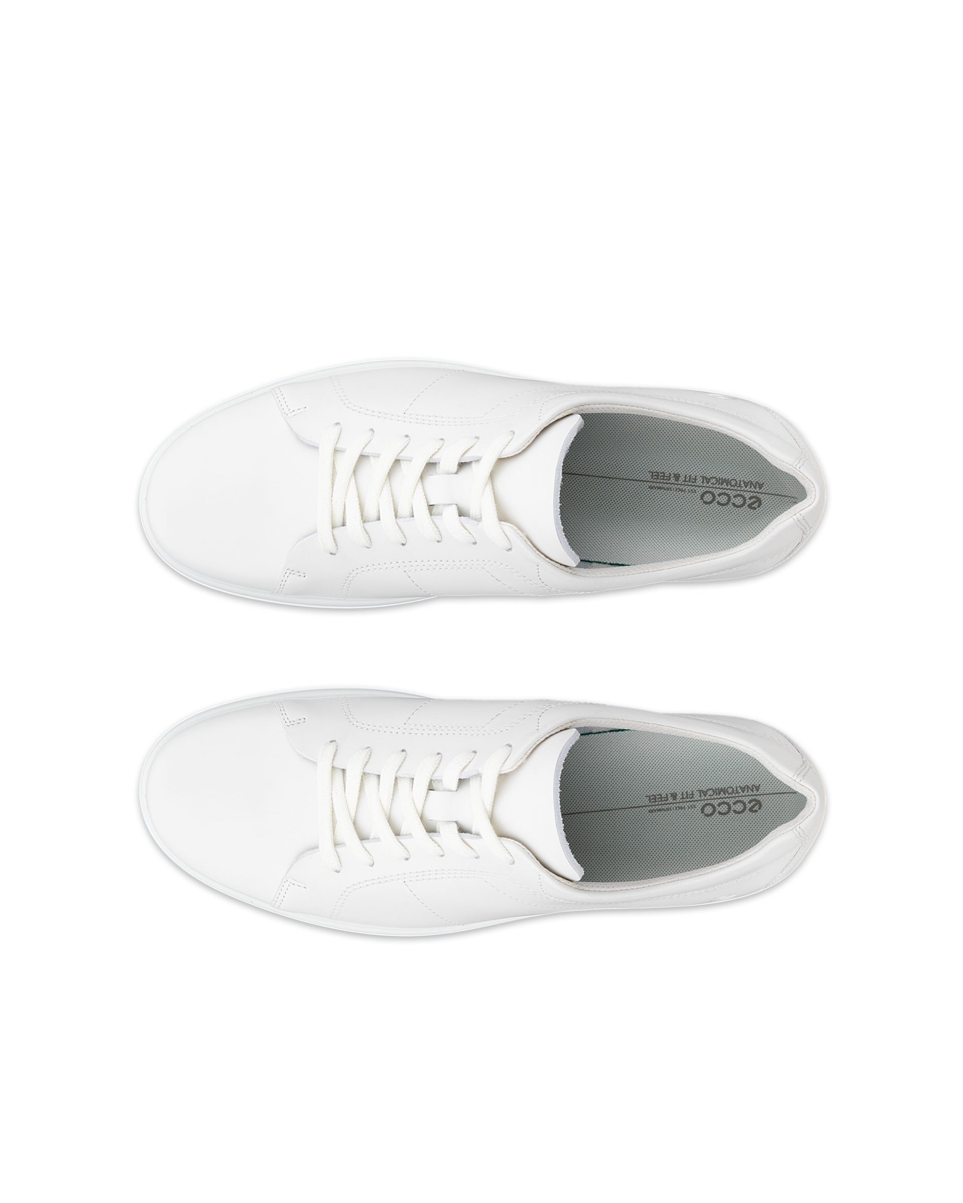 Zapatillas de piel ECCO® CLASSIC SNEAKER para hombre - Blanco - Outside