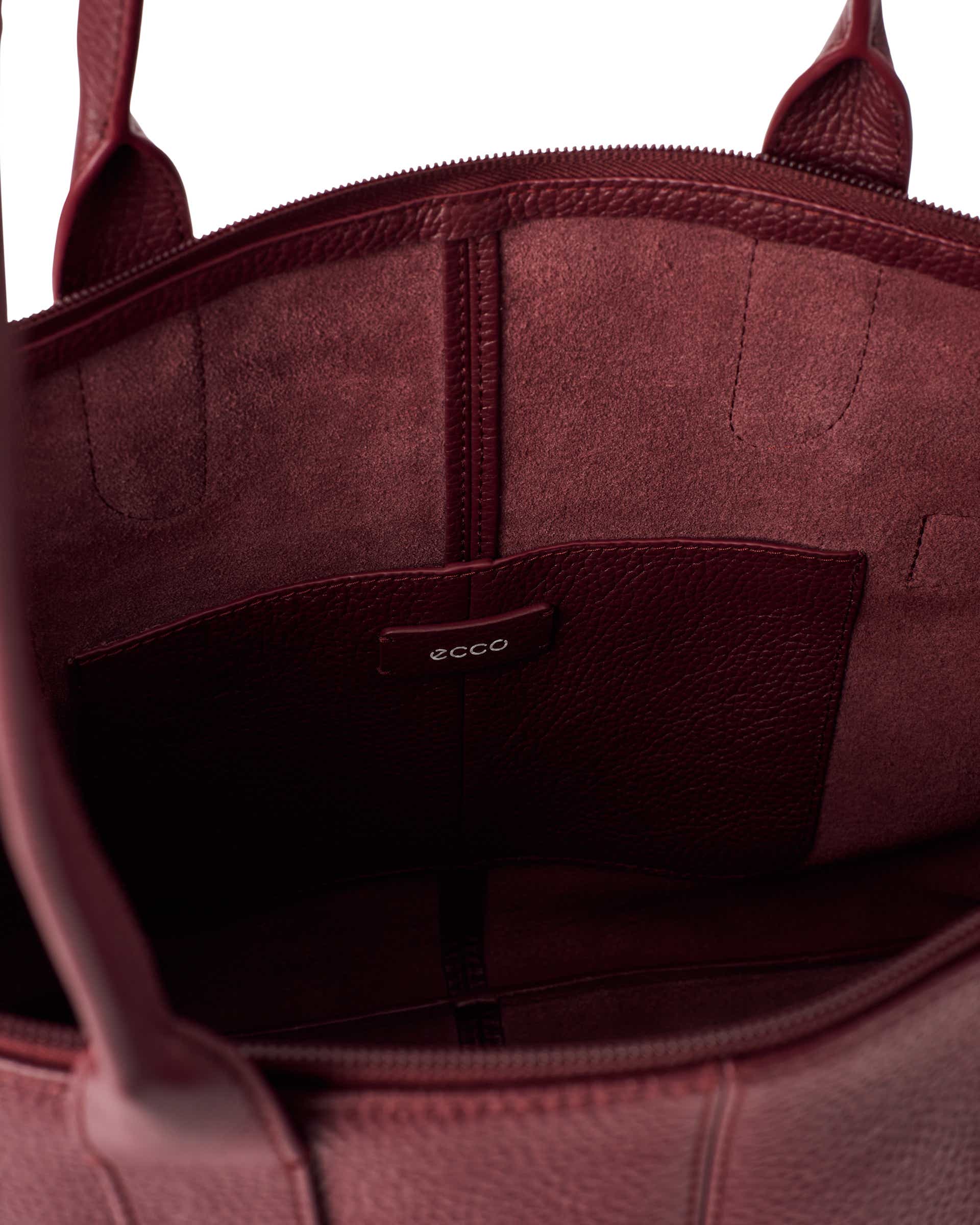ECCO Tote Go Light レザートートバッグ - レッド - Inside