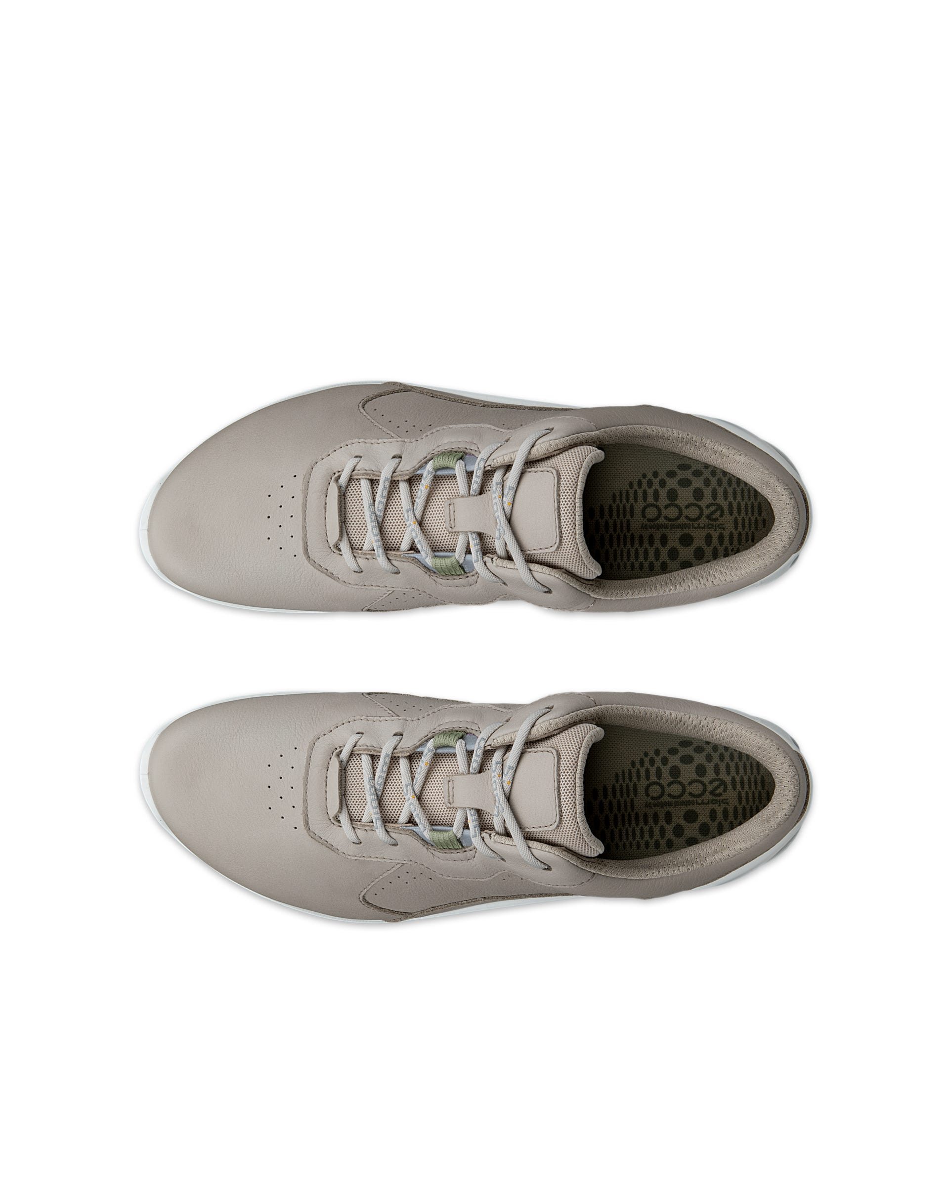 Damskie skórzane sneakersy ECCO® BIOM ENERGI - Beżowy - Top left pair