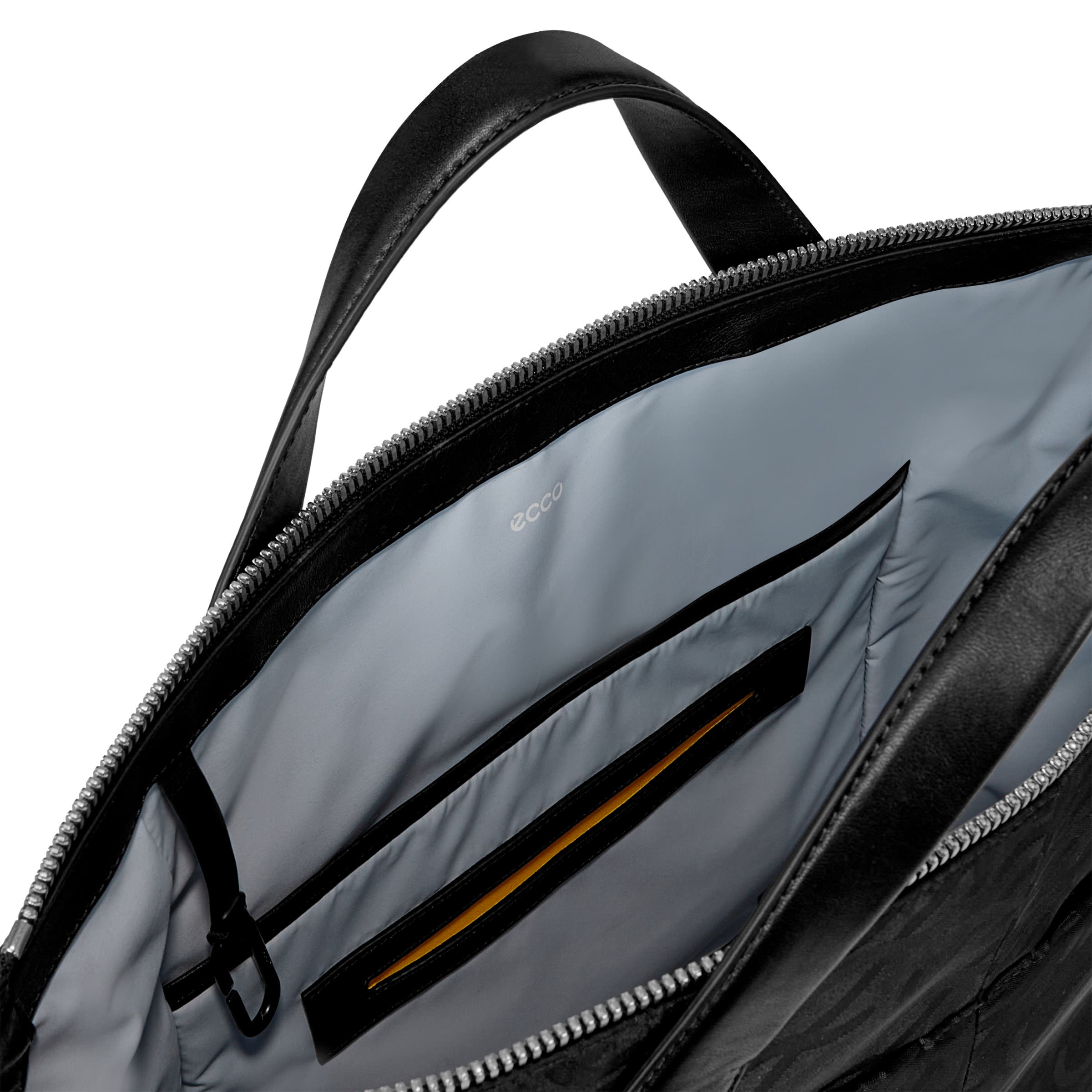 ECCO® Wave Leather Tote Bag - Black - Inside