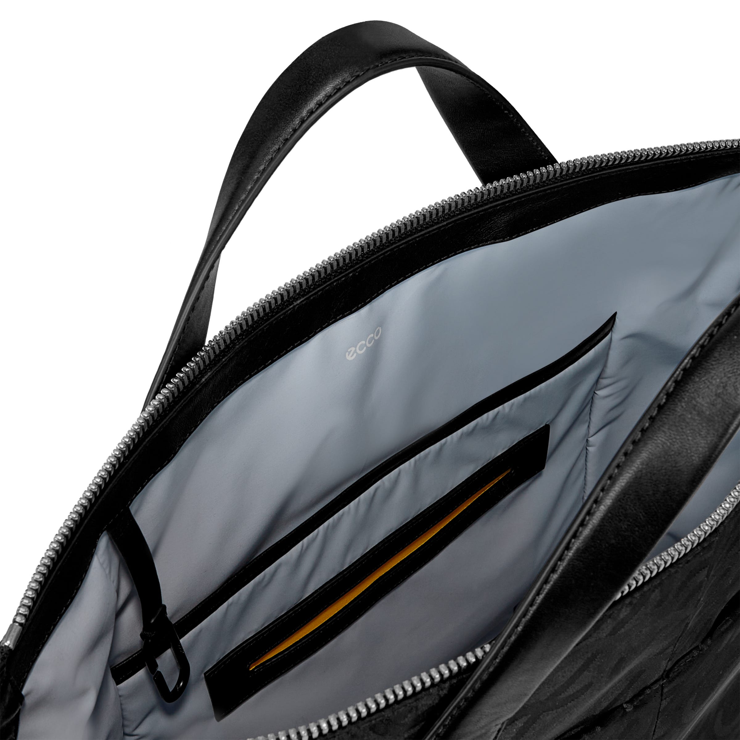 ECCO® Wave Leather Tote Bag - Black - Inside