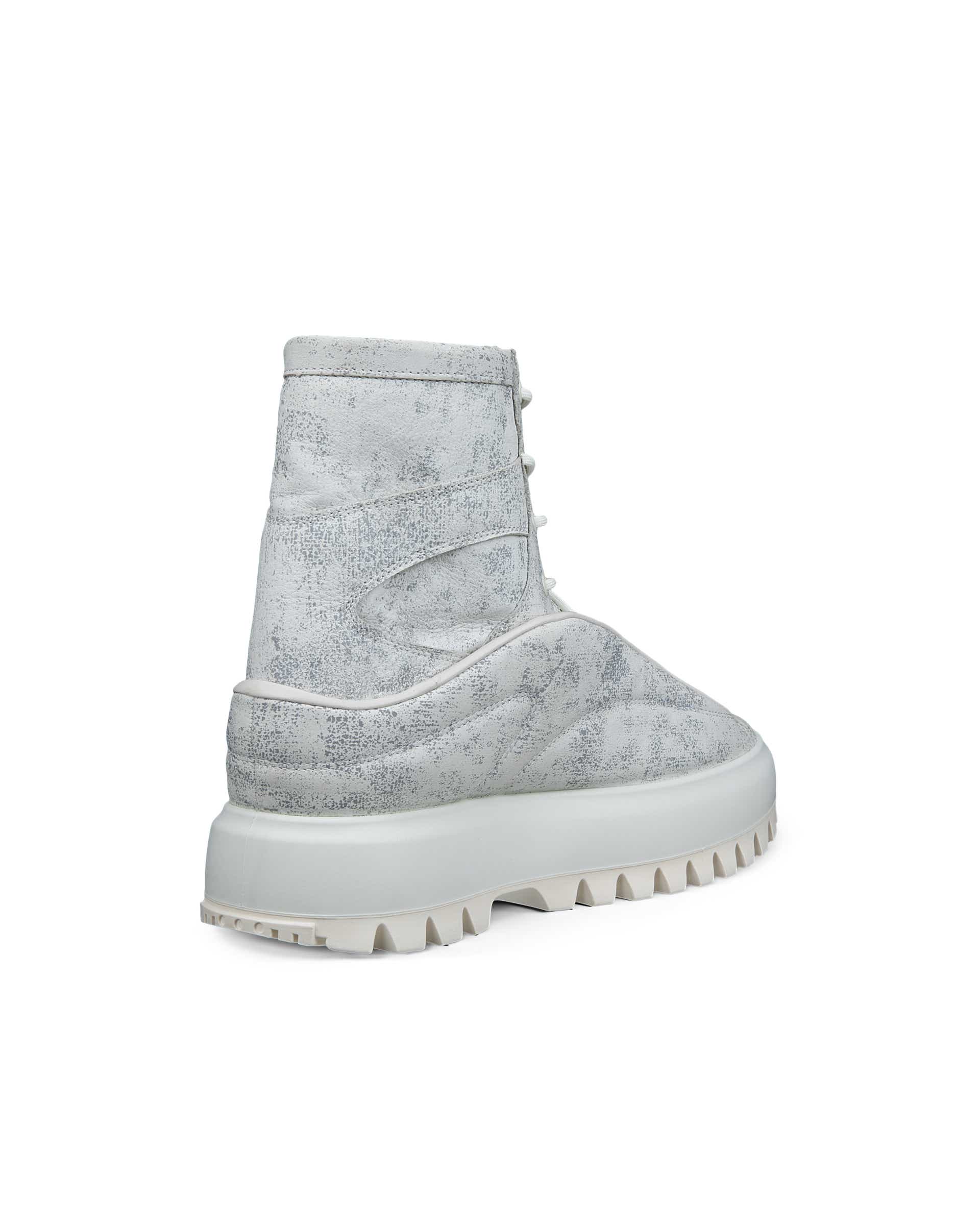 ECCO® Street Ace Ral7000 Heren hoge sneaker in leer - Wit - Back
