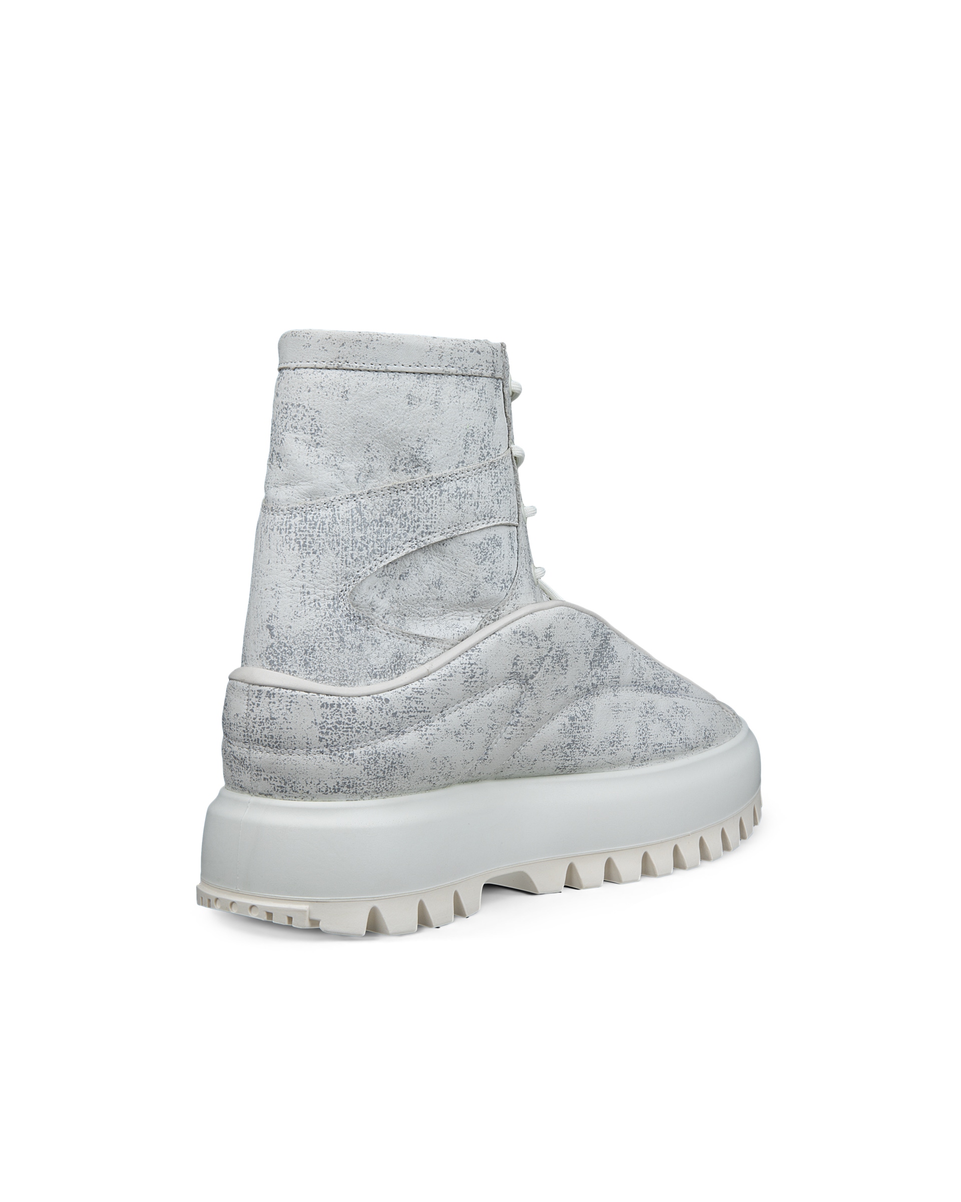 ECCO® Street Ace Ral7000 Heren hoge sneaker in leer - Wit - Back