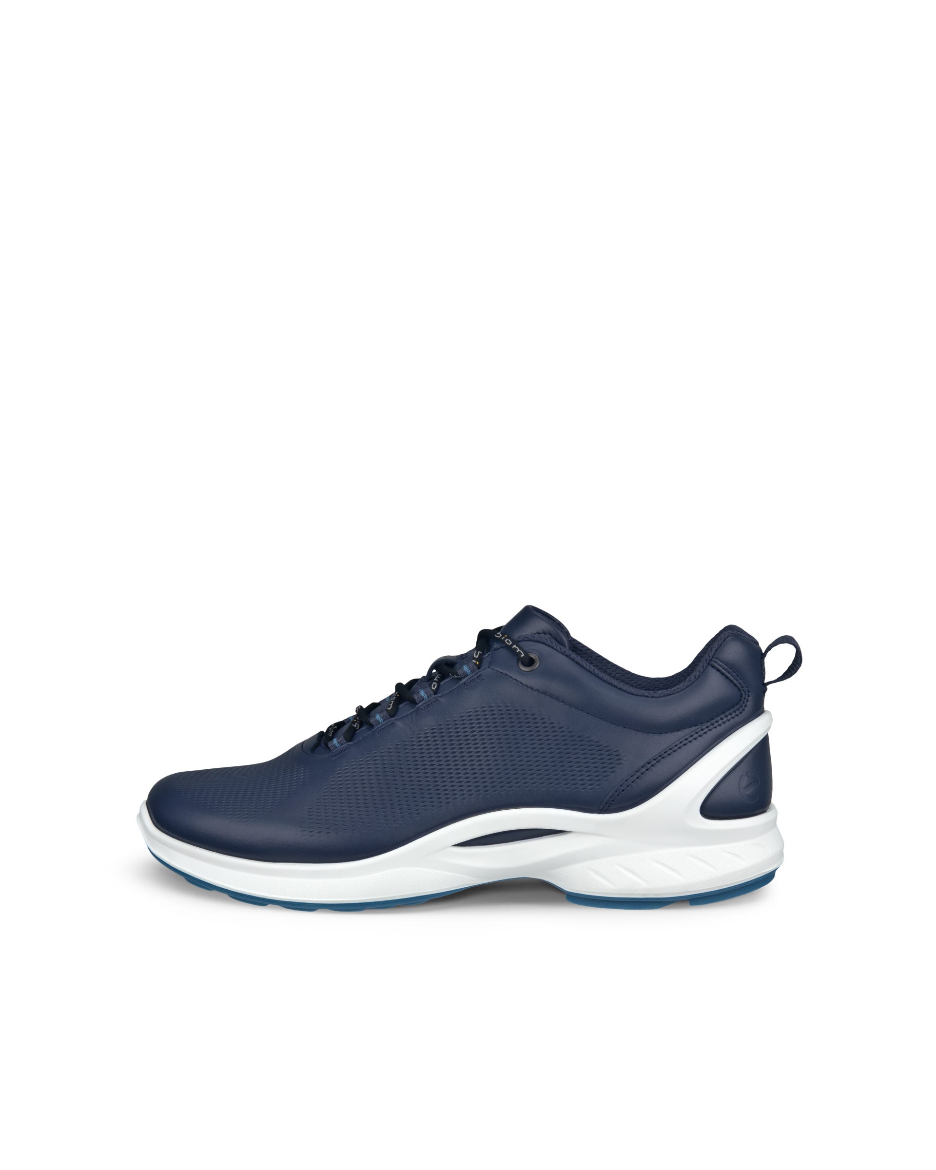 ECCO® BIOM FJUEL sneakers i læder til herrer - Blå - Outside