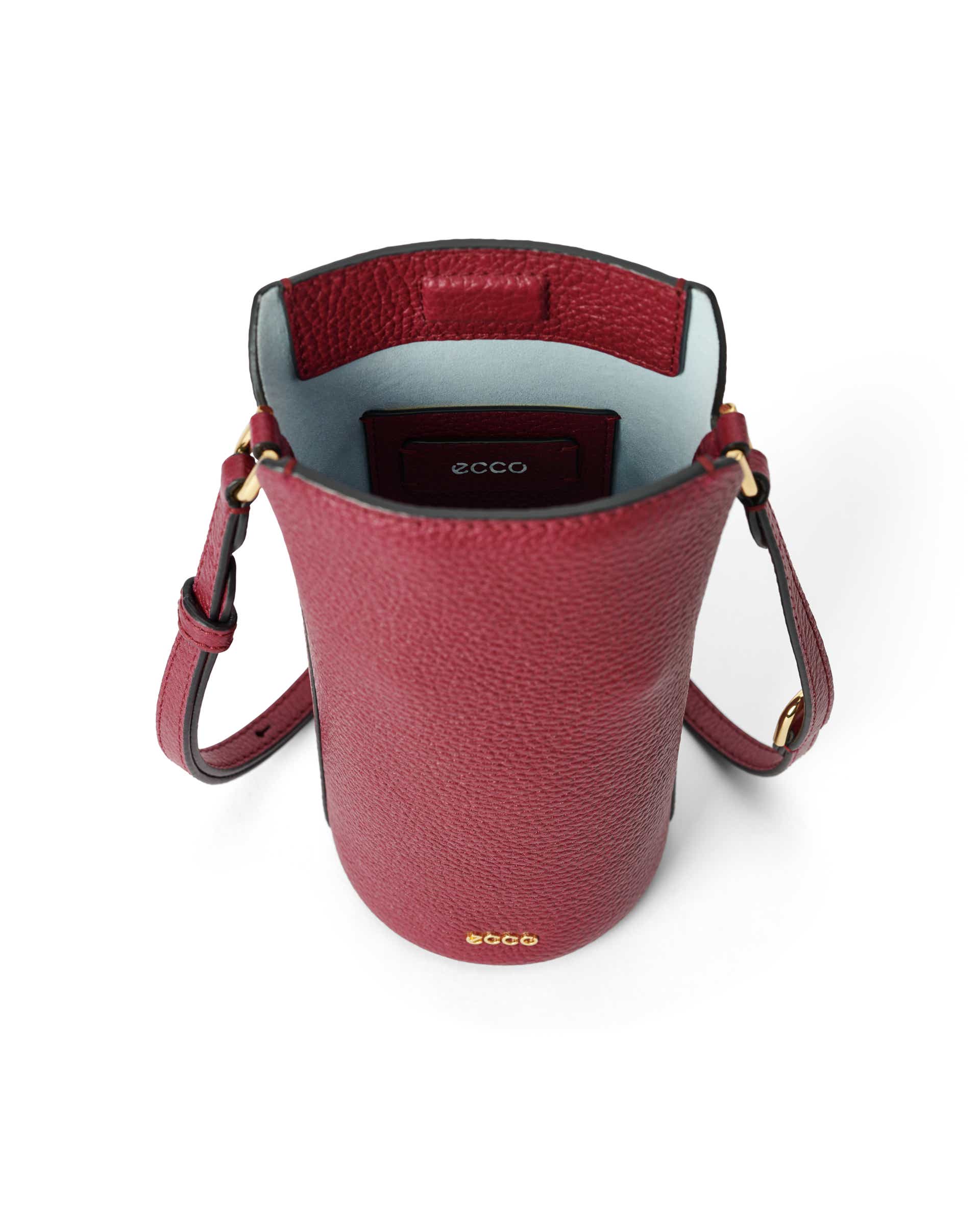 ECCO® Pot Bag kožna torba preko ramena - Crvena - Inside