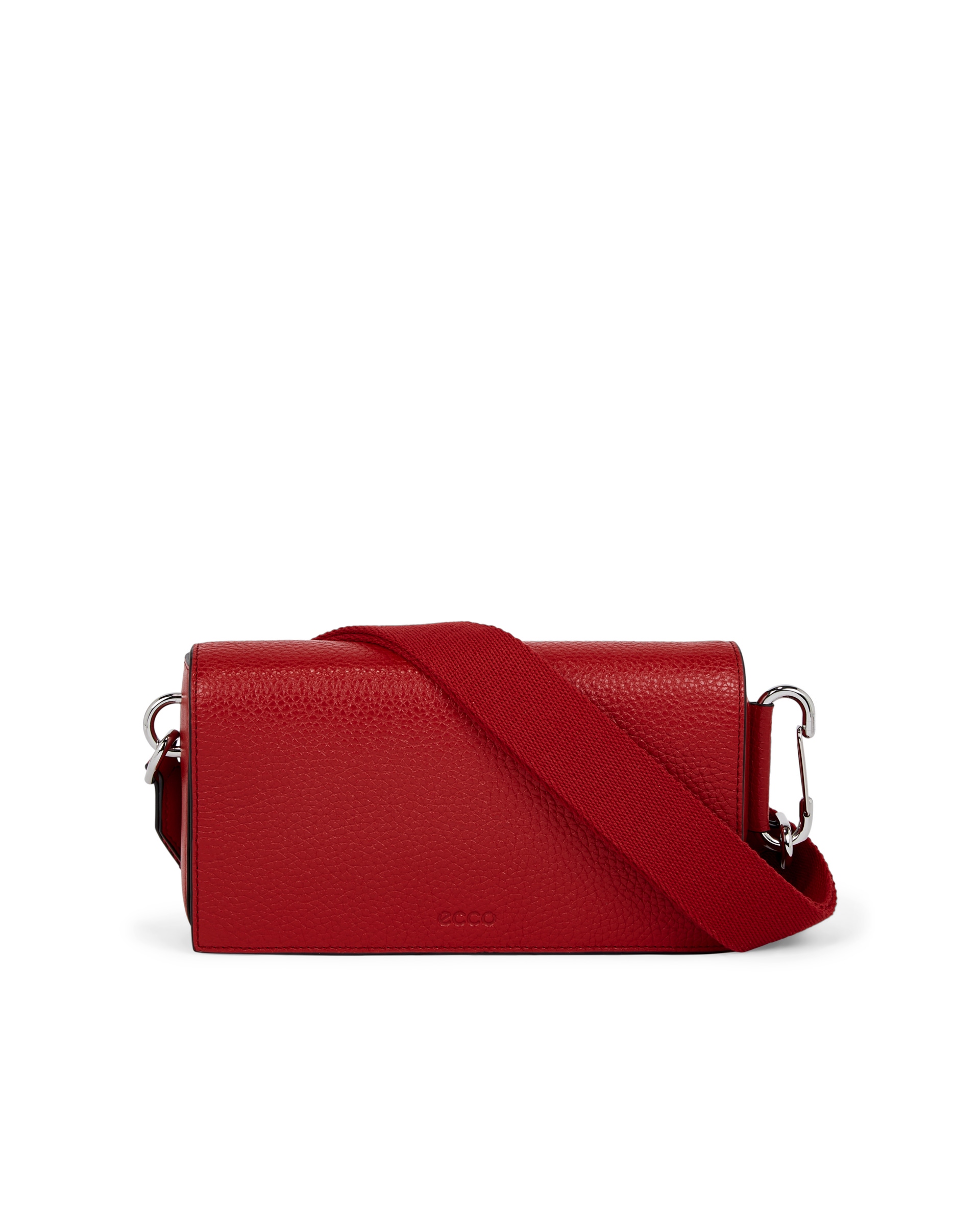 ECCO® Textureblock Leather Phone Bag - Red - Main