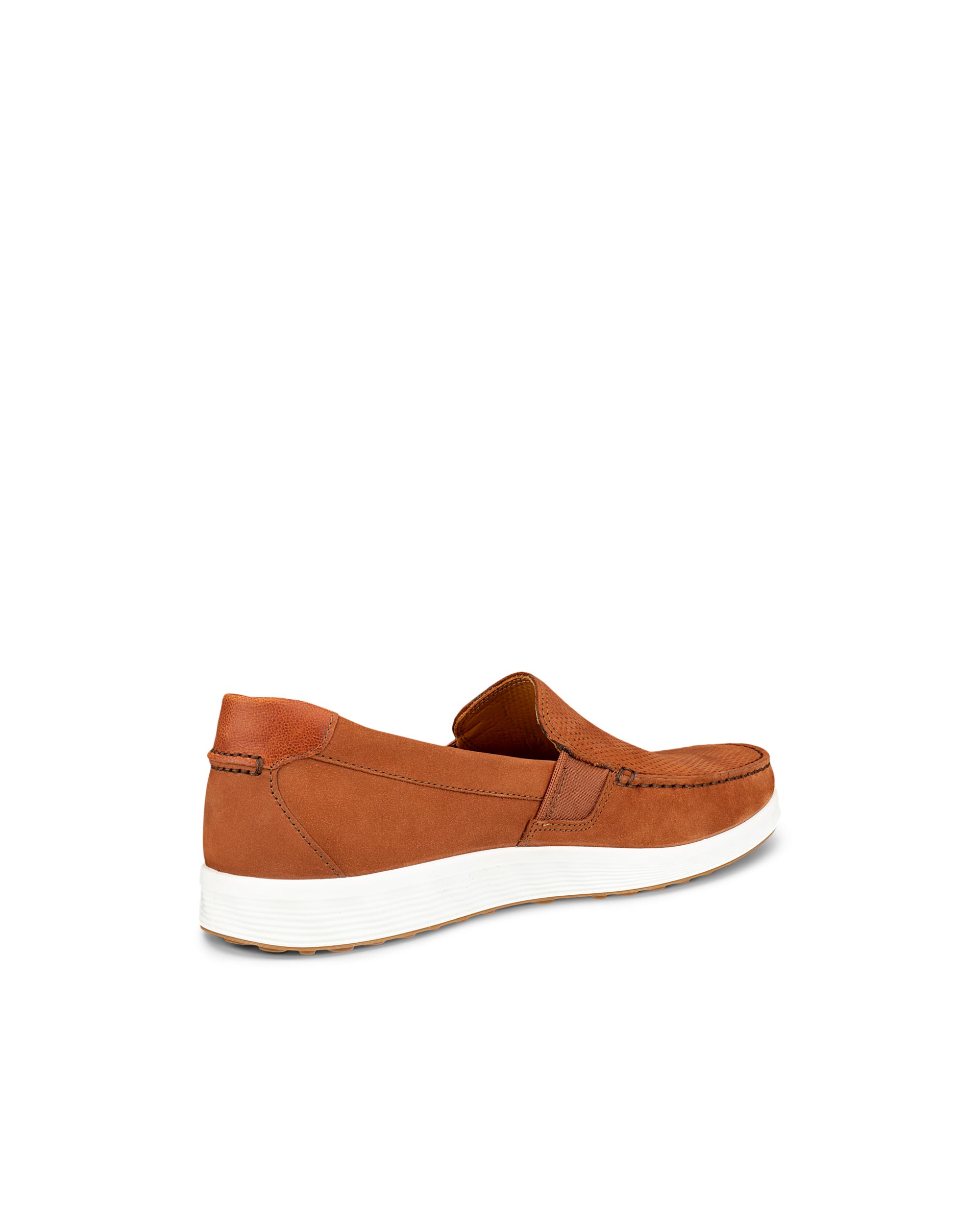 Men's ECCO® S Lite Moc Nubuck Moccasin - Brown - Back