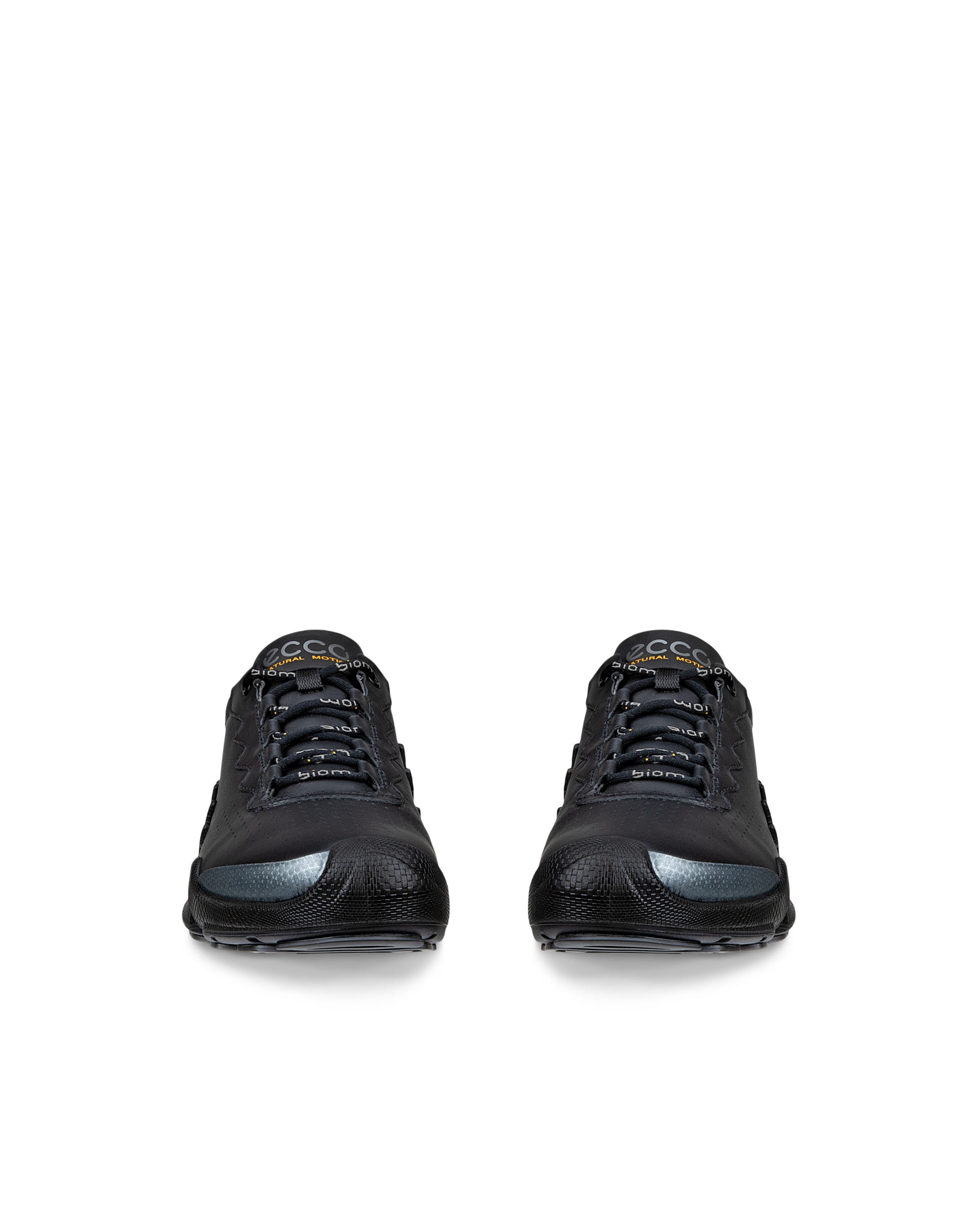 Women's ECCO® Biom Aex Leather Sneaker - Black - Front pair