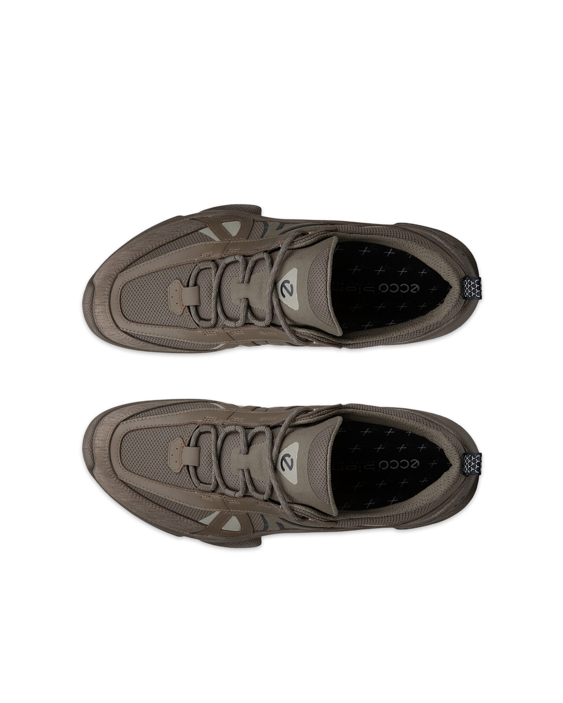 ECCO BIOM C-TRAIL MEN メンズ レザースニーカー - ブラウン - Top left pair