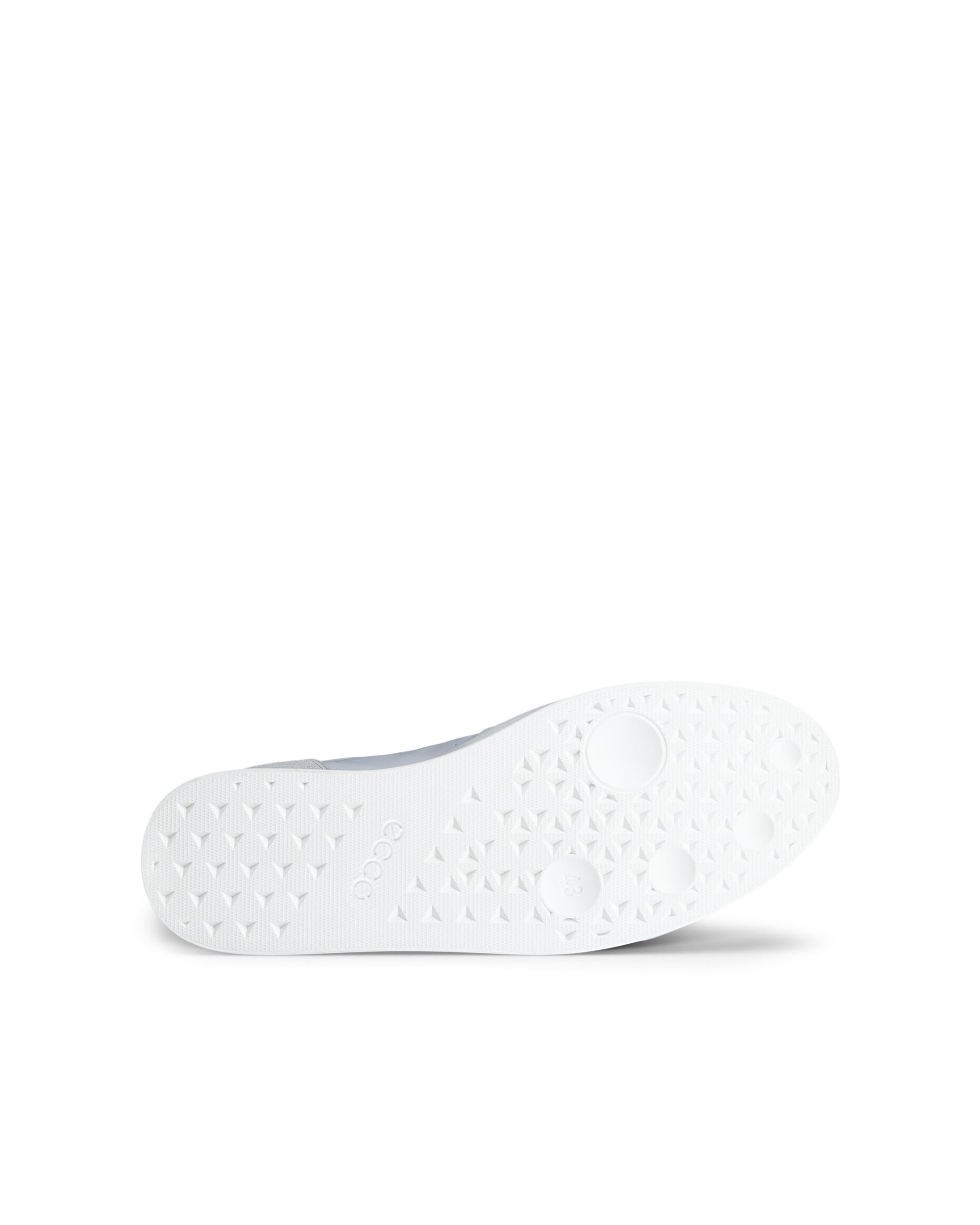 Men's ECCO® STREET LITE Leather Trainer - Grey - Sole