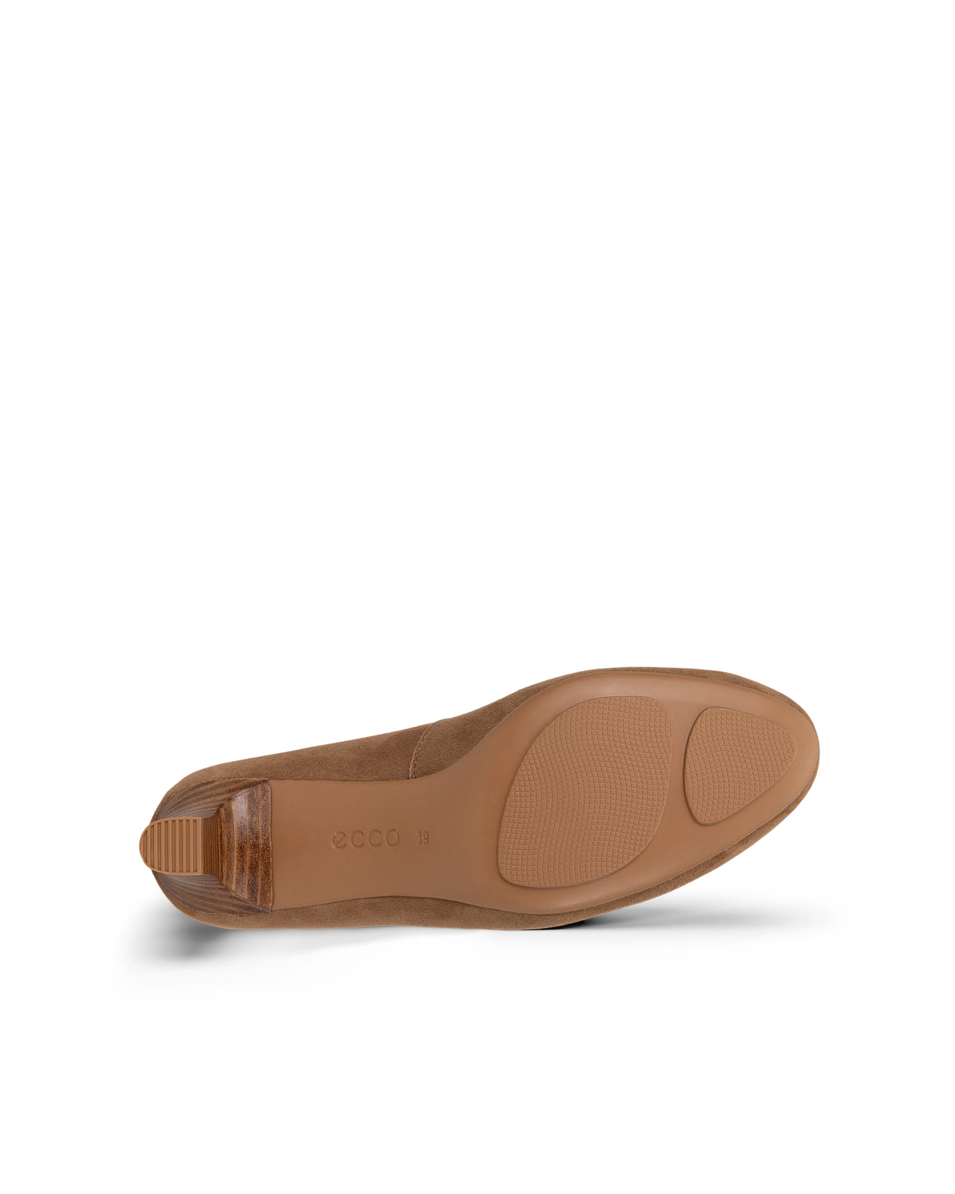 ECCO® ELEVATE 55 escarpins à talon haut en daim pour femme - Brun - Outside