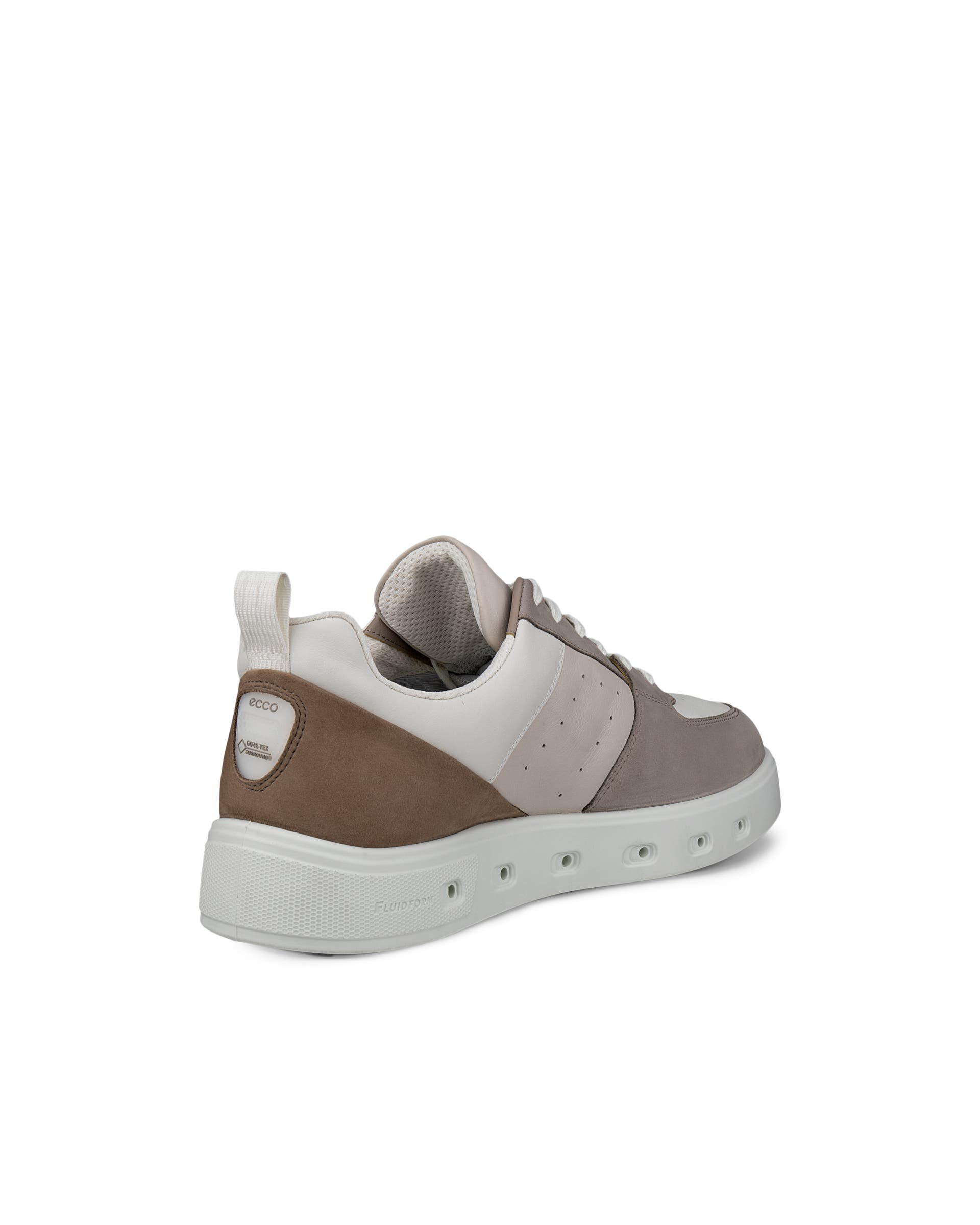 ECCO® STREET 720 heren nubuck Gore-Tex sneaker - Grijs - Back
