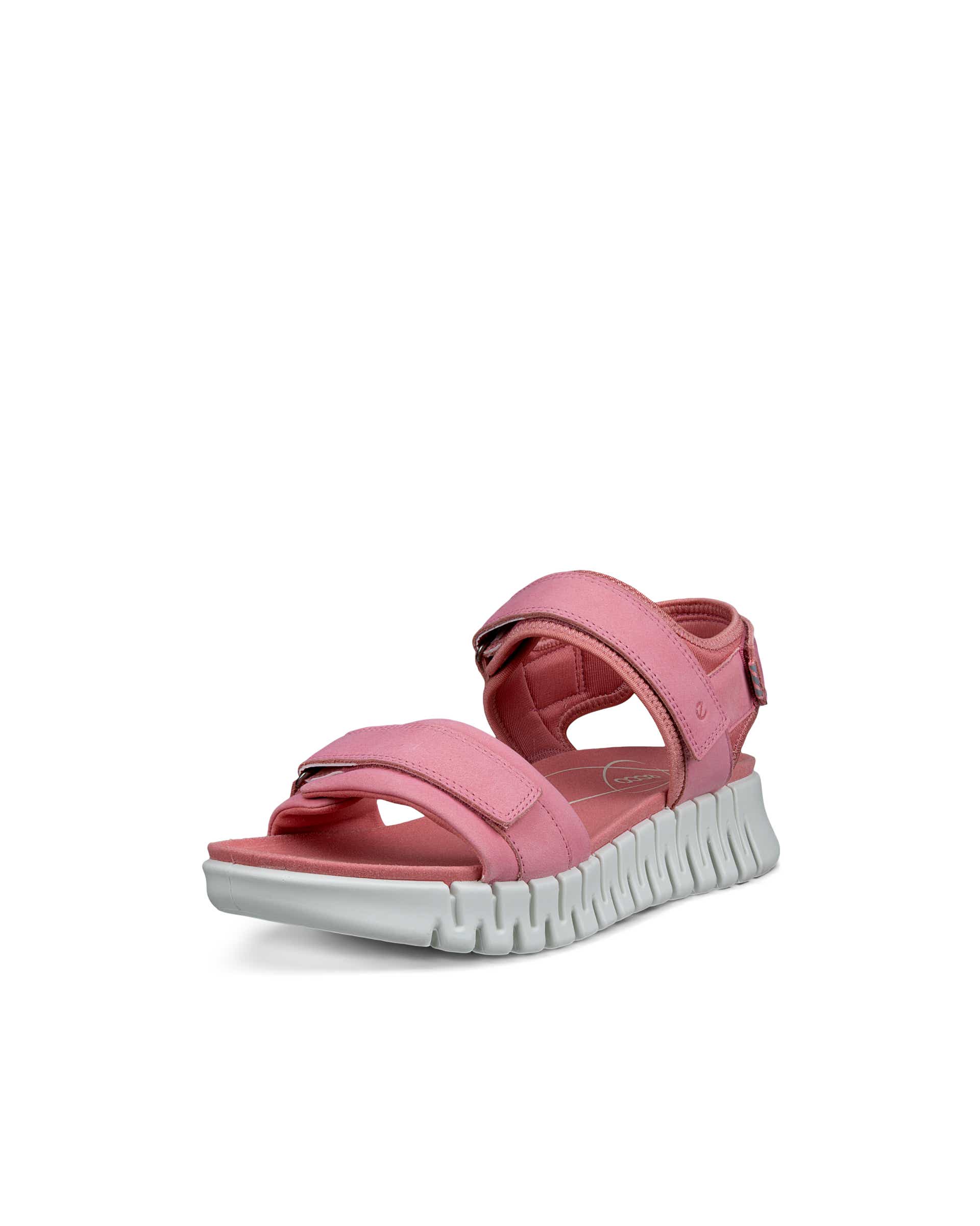 ECCO Gruuv ウィメンズ ヌバックヒールサンダル - ピンク - Main