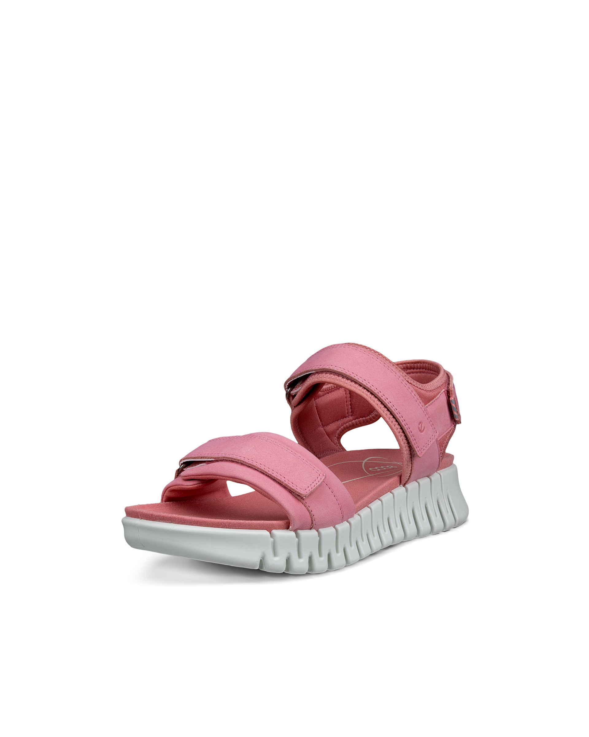 ECCO Gruuv ウィメンズ ヌバックヒールサンダル - ピンク - Main