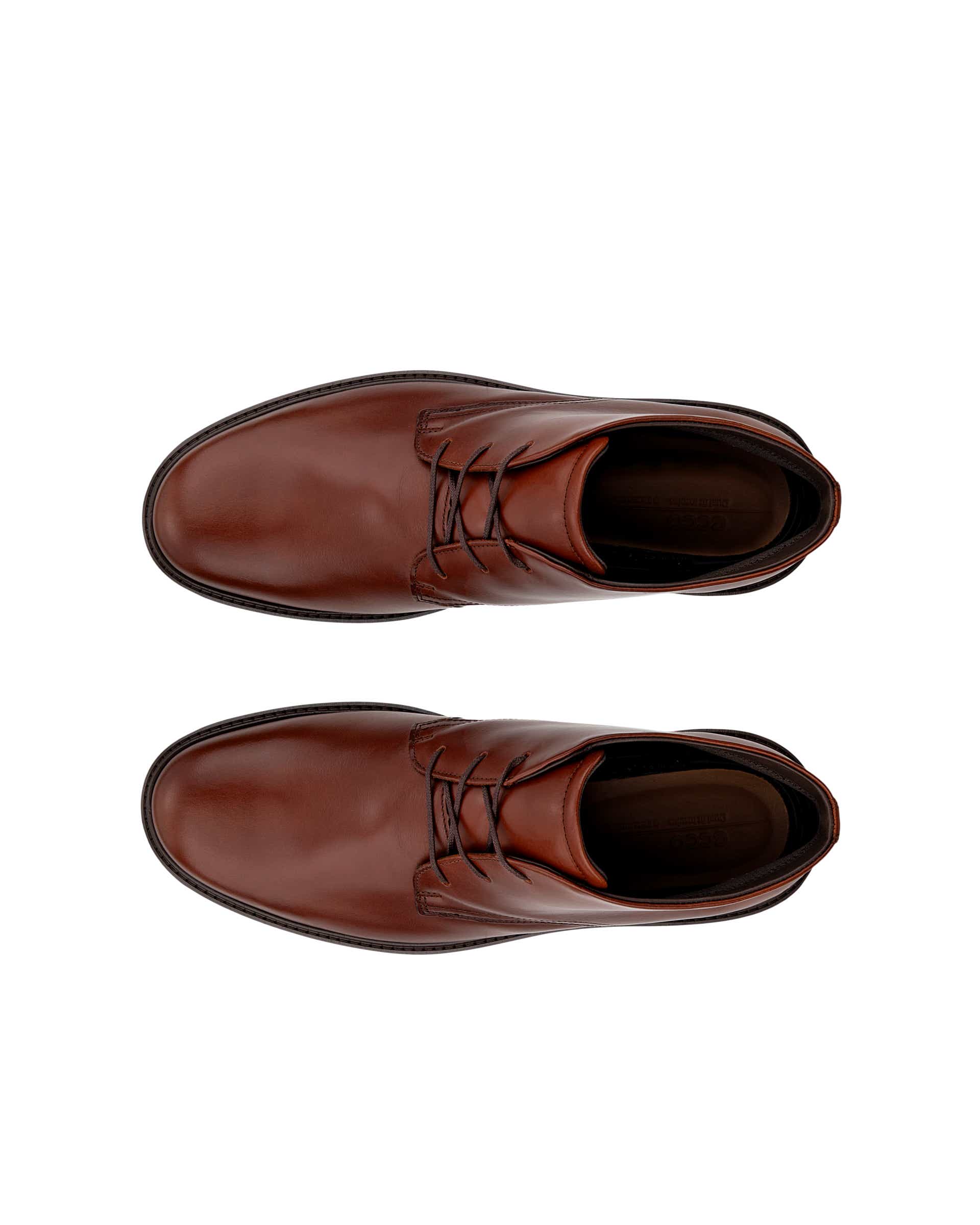 ECCO® Metropole London ādas chukka stila zābaki vīriešiem - Brūns - Top left pair