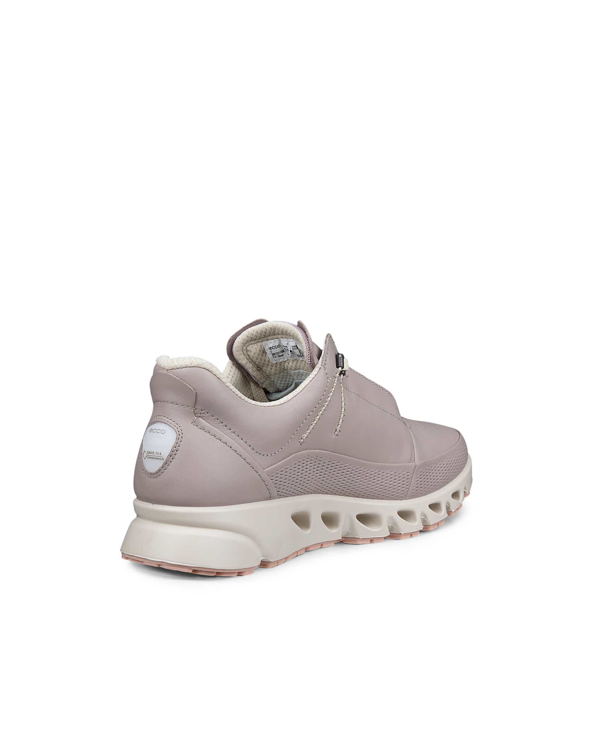 ECCO® MULTI-VENT baskets de plein air en cuir Gore-Tex pour femme - Rose - Back
