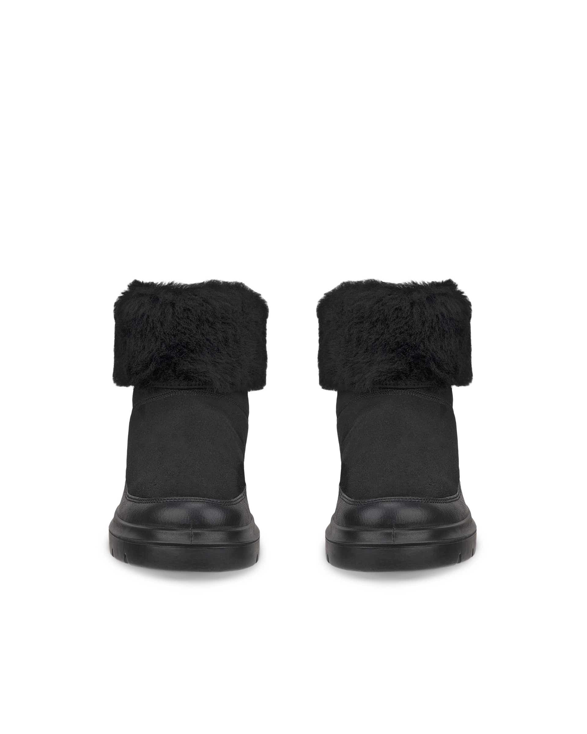 여성용 ECCO Nouvelle 스웨이드 겨울 부츠 - 블랙 - Front pair