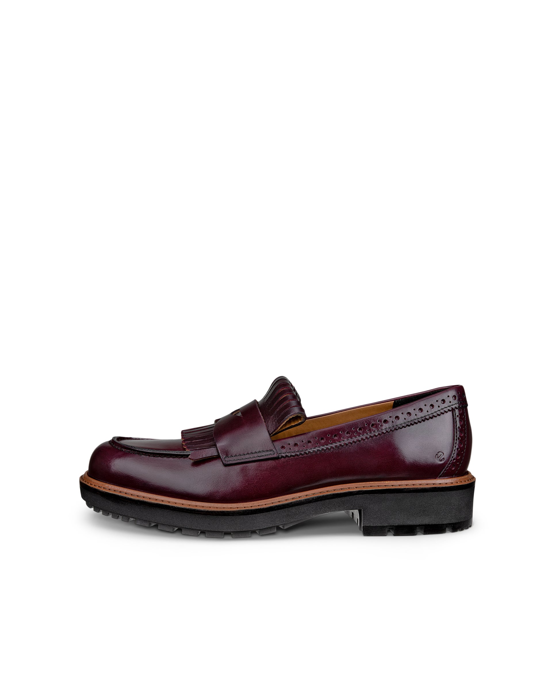 ECCO® METROPOLE OSLO mocassins en cuir pour femme - Rouge - Outside