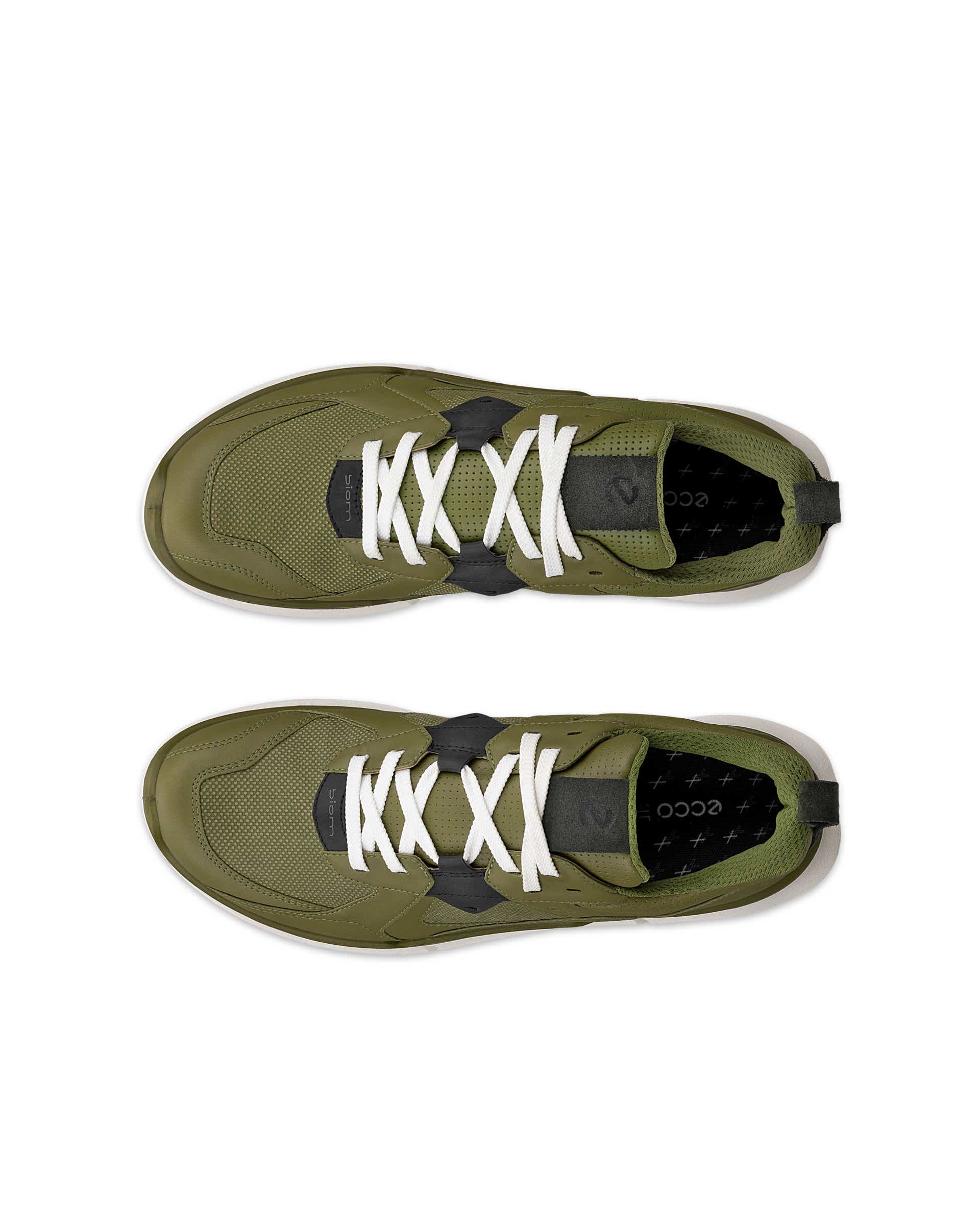 ECCO® BIOM 2.2 muške kožne tenisice Gore-Tex - Zelena - Top left pair