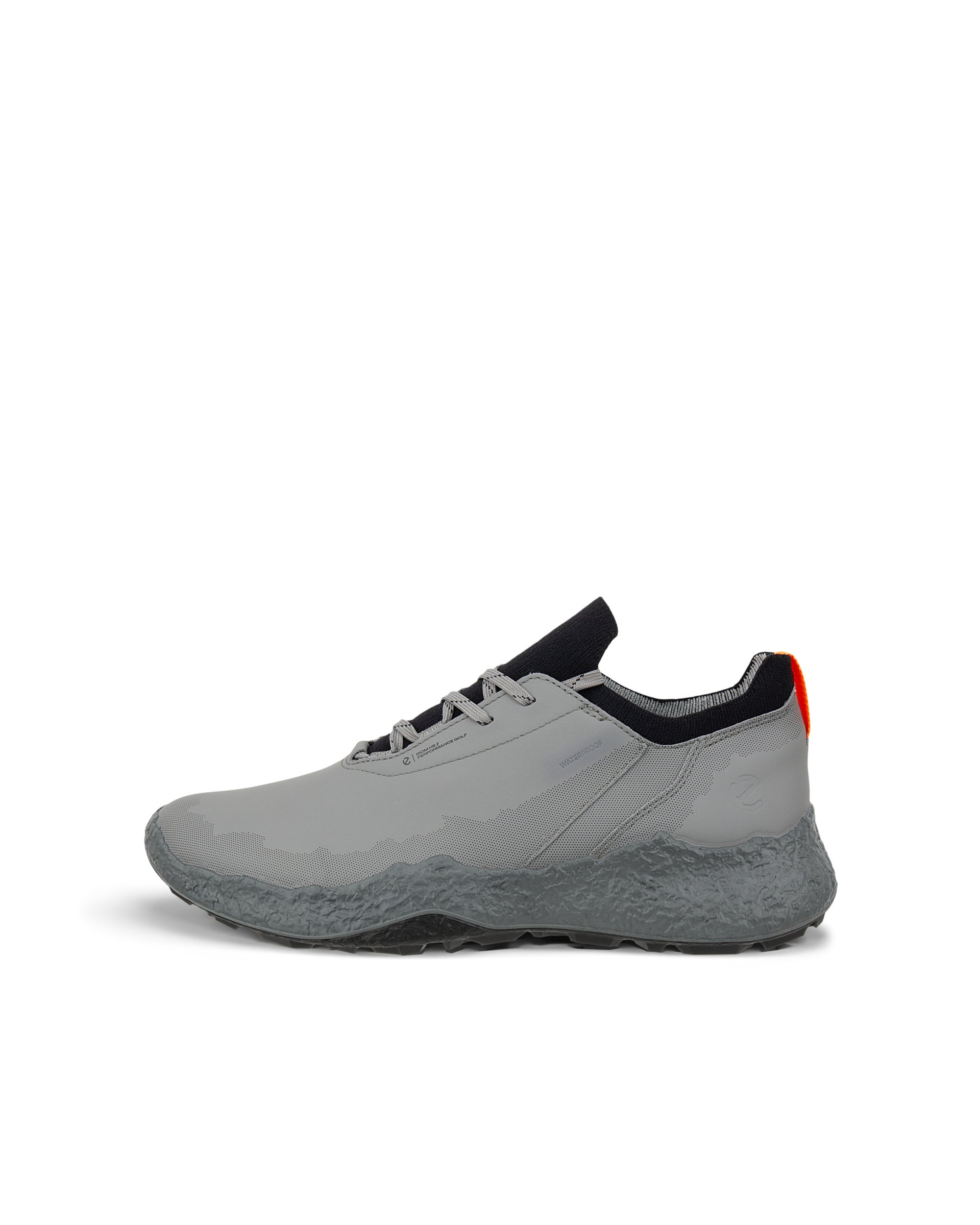 Men's ECCO® Golf BIOM H5 Leather Waterproof Golf Shoe - Grey - Outside