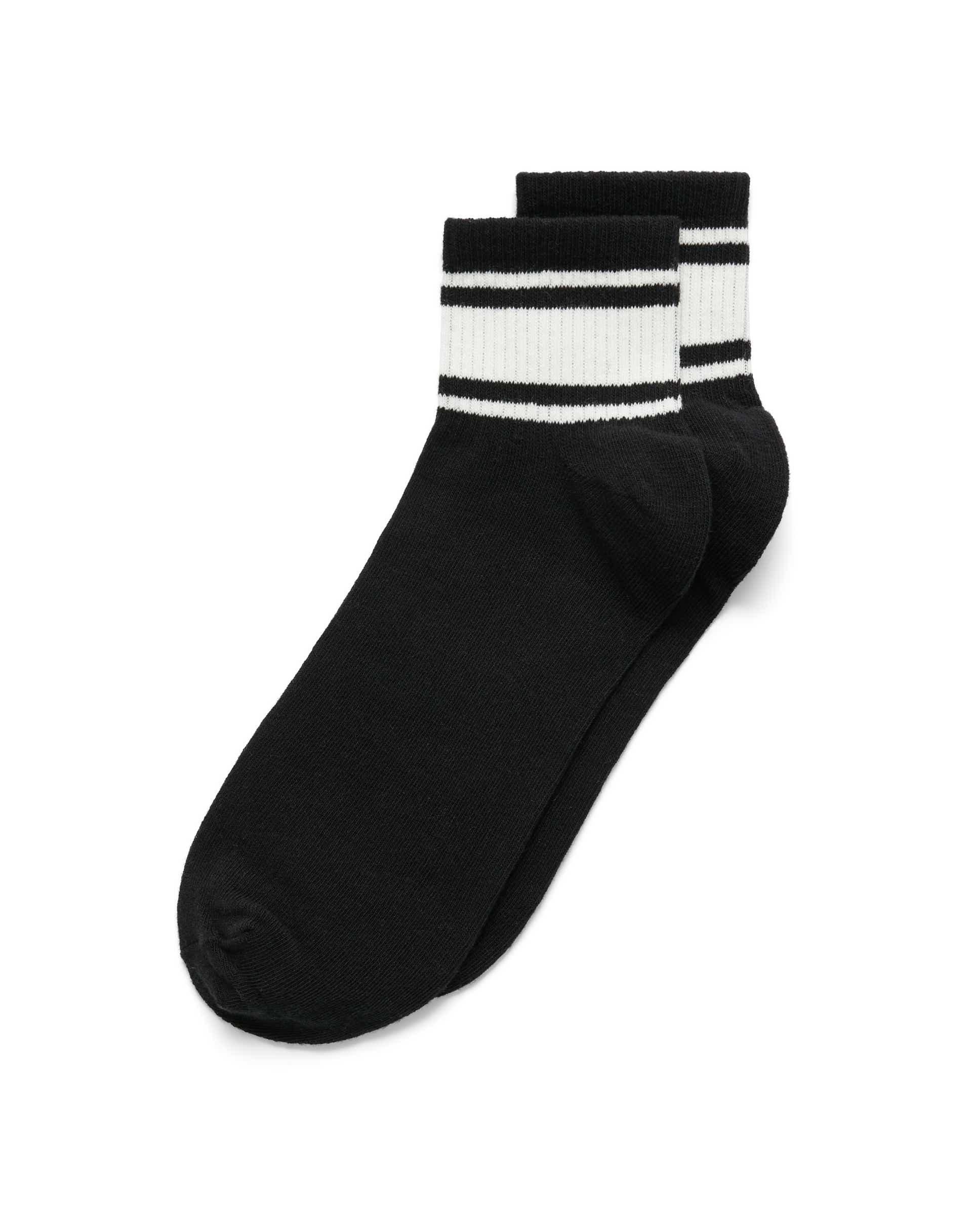 Unisex ECCO® Retro Low-Cut Socks (2-Pack) - White - Detail-1