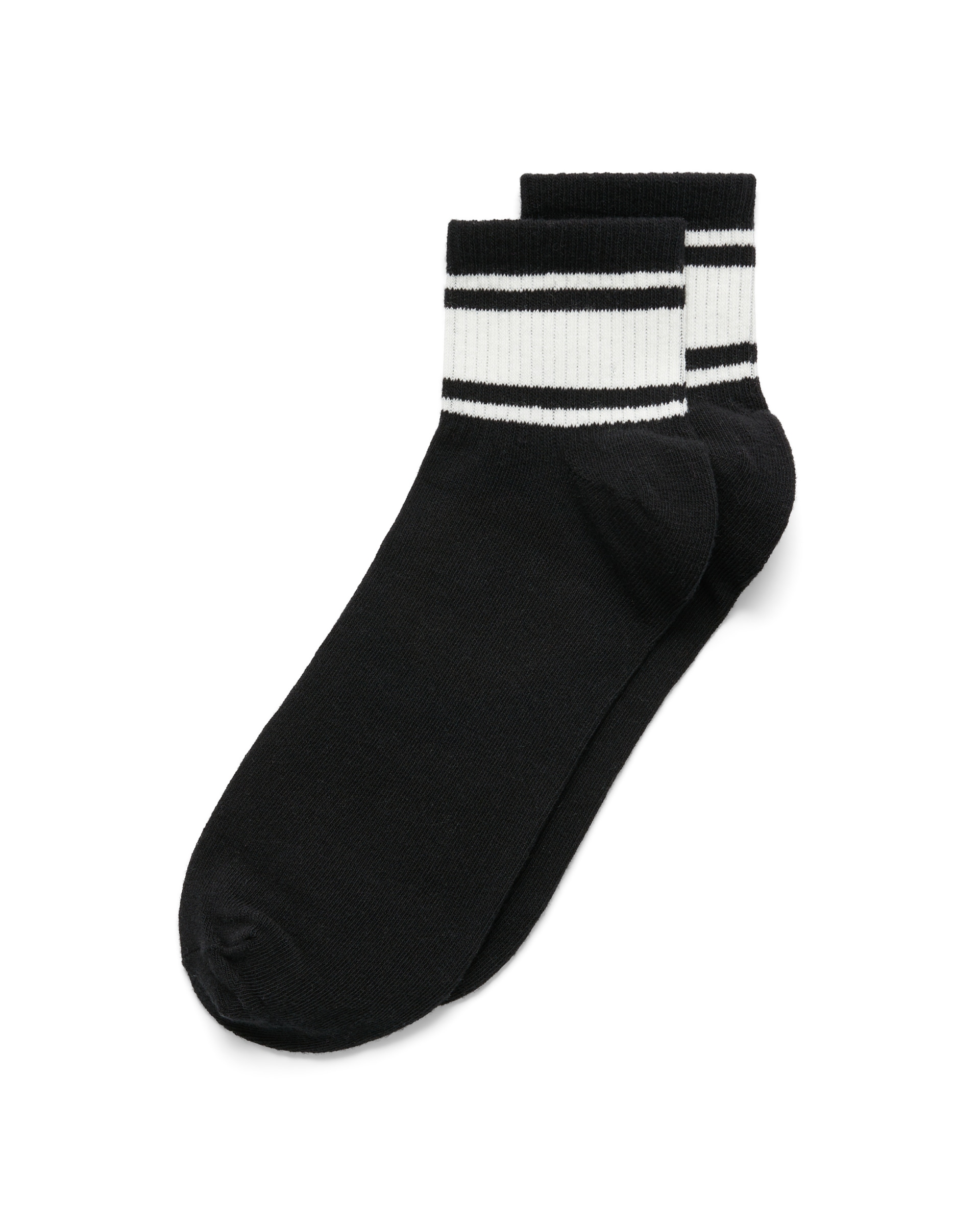 Unisex ECCOยฎ Retro Low-Cut Socks (2-Pack) - White - Detail-1