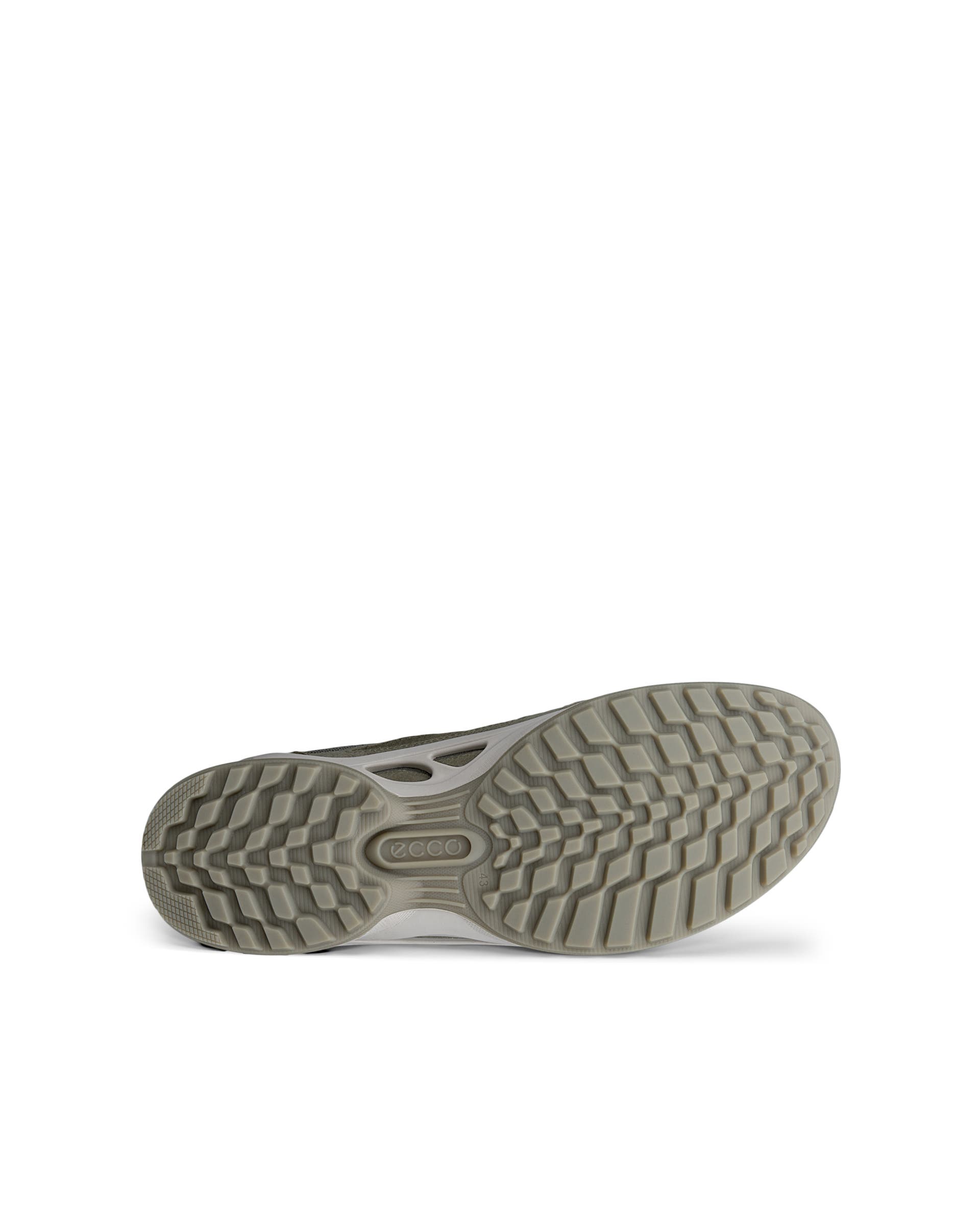 Męskie nubukowe sneakersy ECCO® BIOM ENERGI - Zielony - Sole