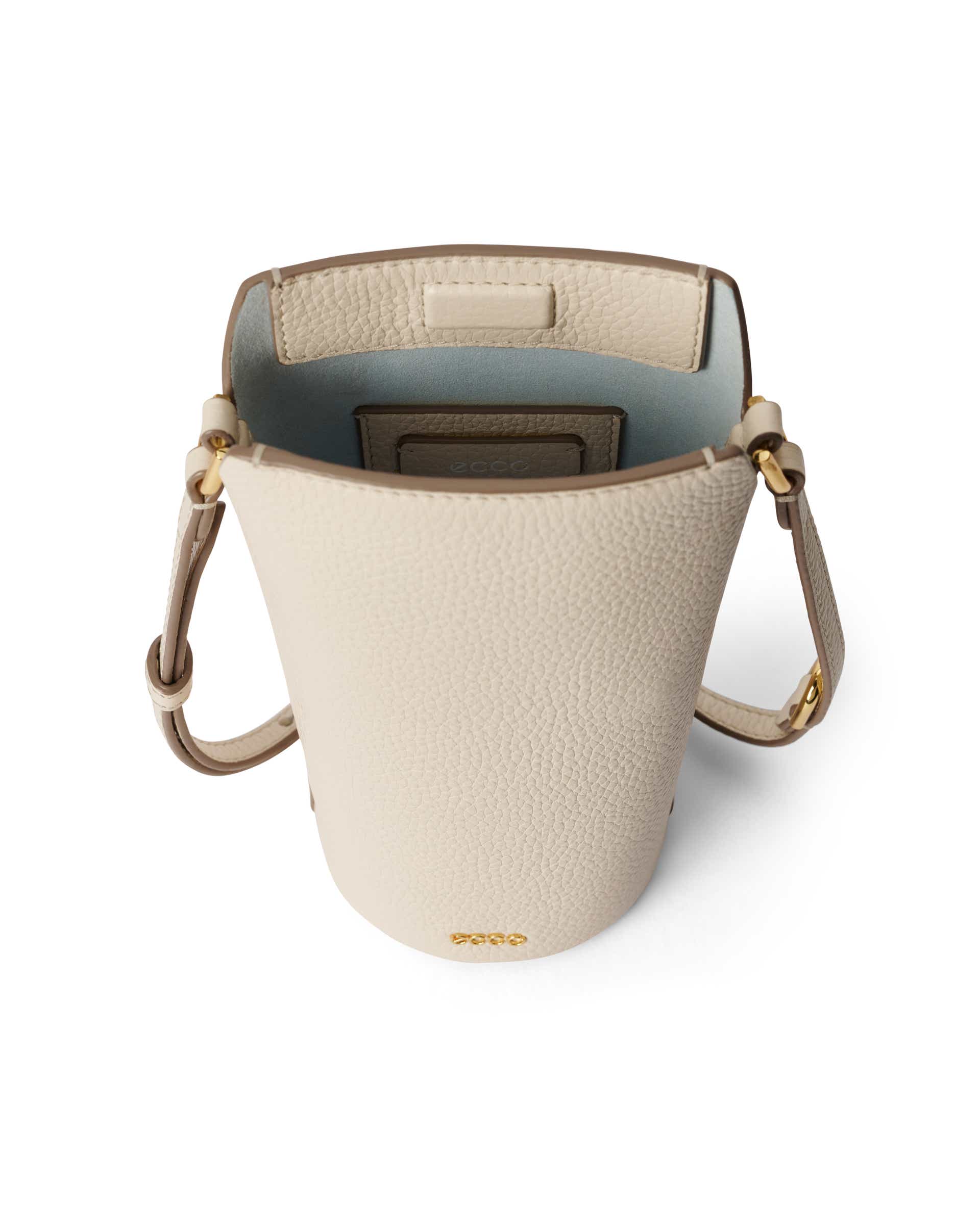 ECCO® Pebble Pot Leather Crossbody Bag - Beige - Inside