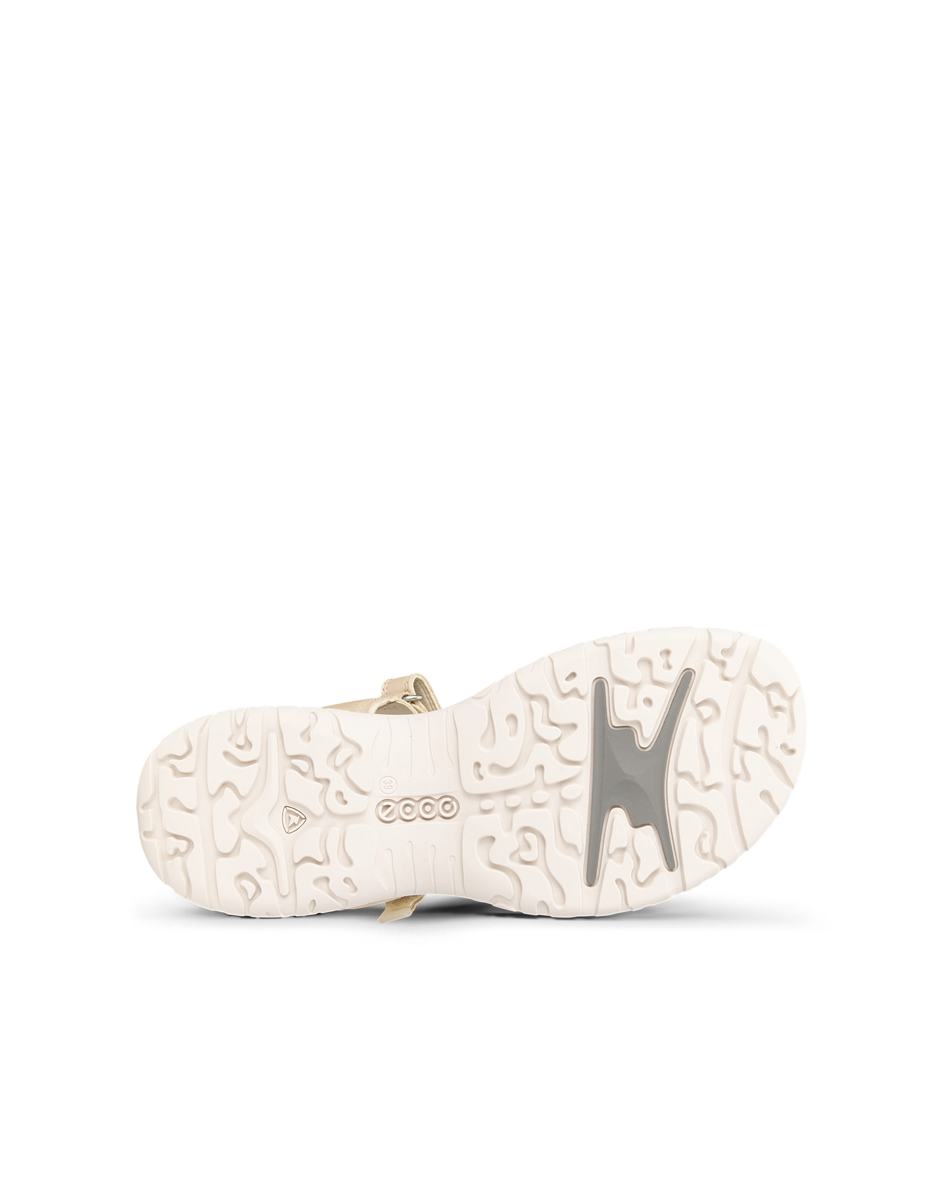 Women's ECCO® Offroad Roam Leather Walking Sandal - Beige - Sole