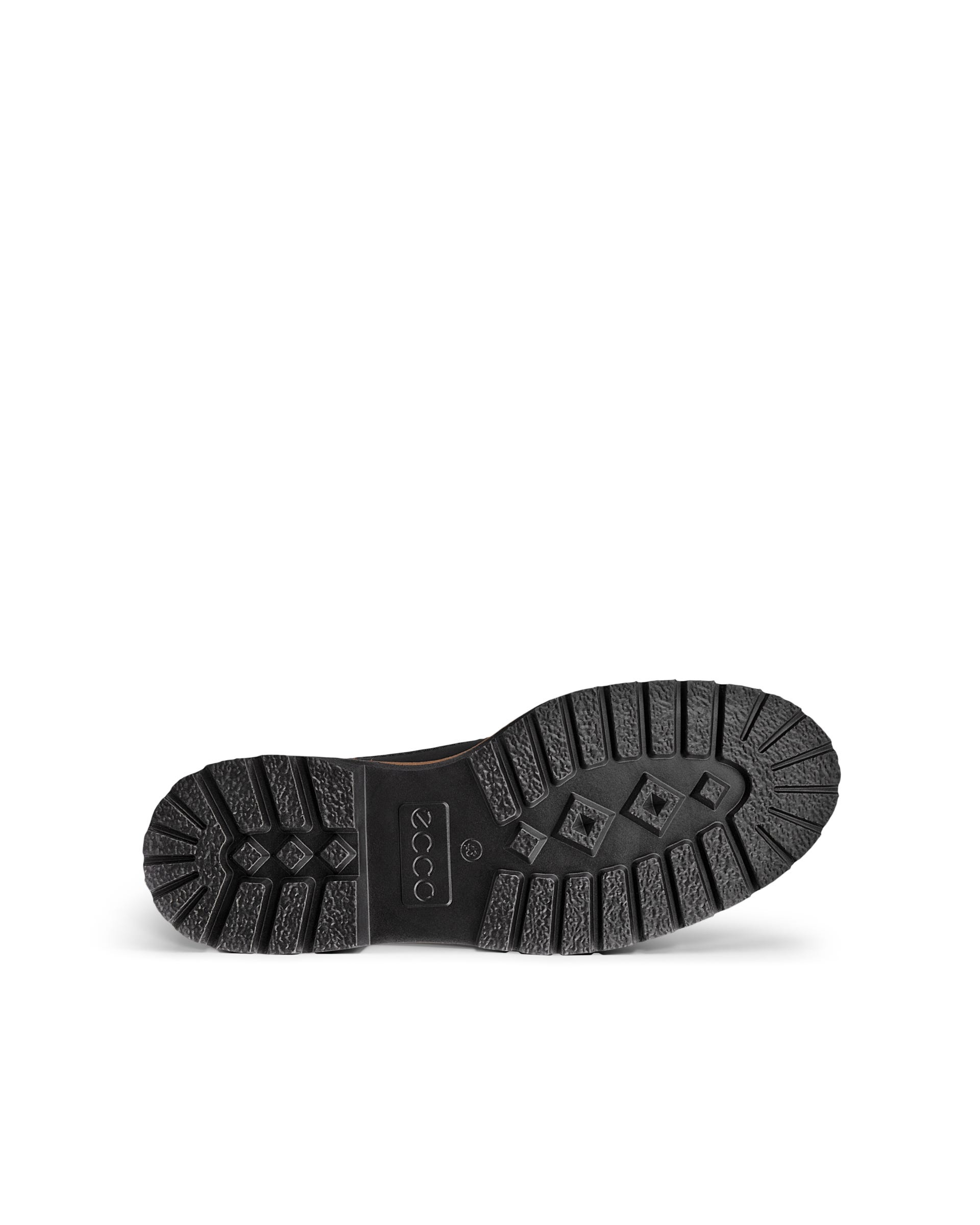 Pánske nubukové šnurovacie čižmy po členky ECCO® CHARLESTOWN - Čierna - Sole