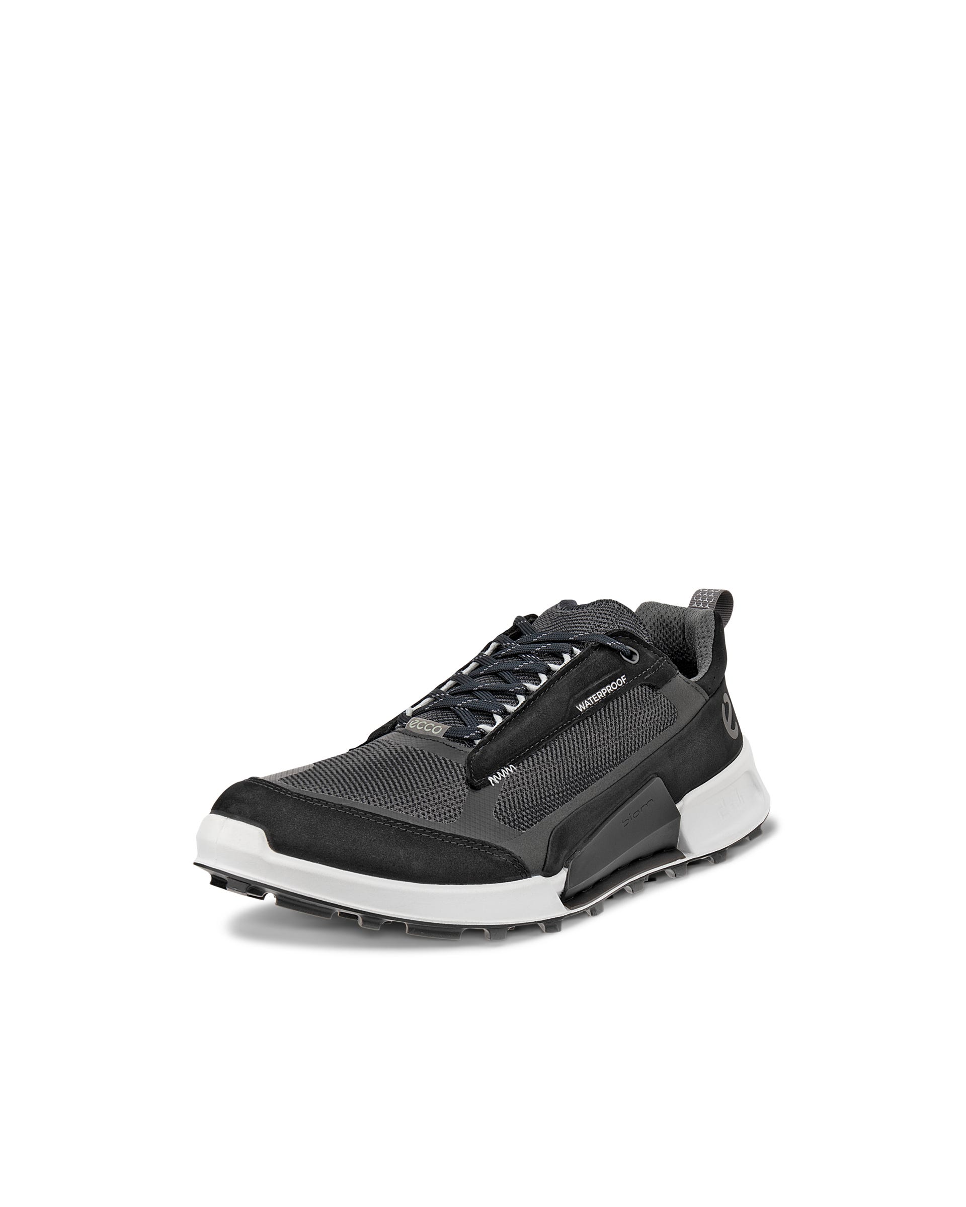 Men's ECCO® Biom 2.1 X Mountain Nubuck Waterproof Hiking Sneaker - Black - Main